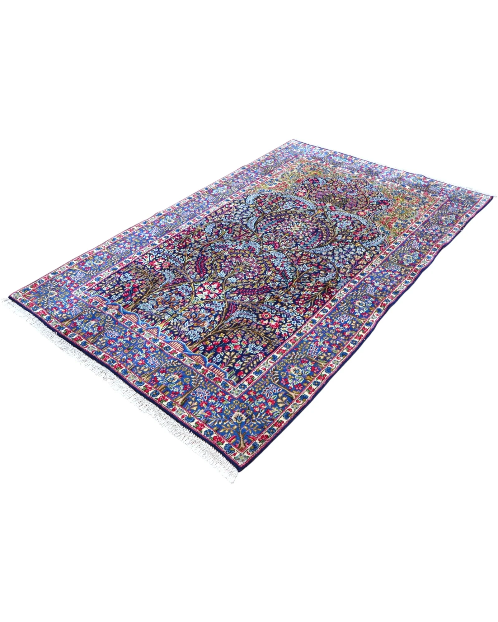Kerman Perserteppich 247 × 153 cm aus Wolle, handgeknüpft