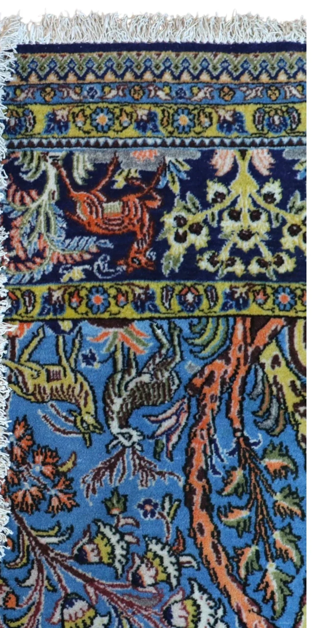 perserteppich-qom-281-x-180-cm-schurwolle-handgeknupft-floral-rueckseite Ghom Perserteppich aus Iran, 281 × 180 cm