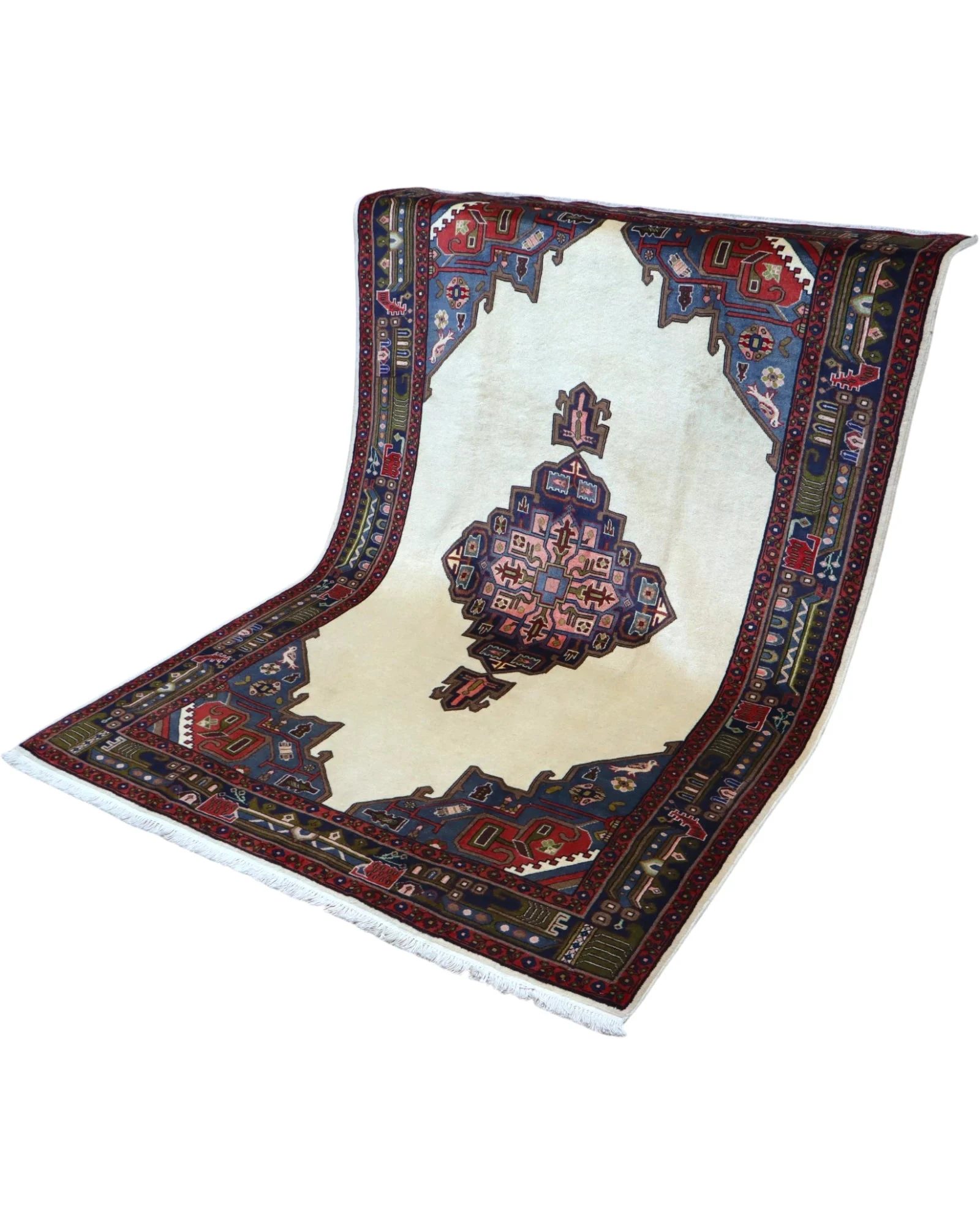 Afshar Perserteppich 240 × 160 cm aus Wolle, handgeknüpft
