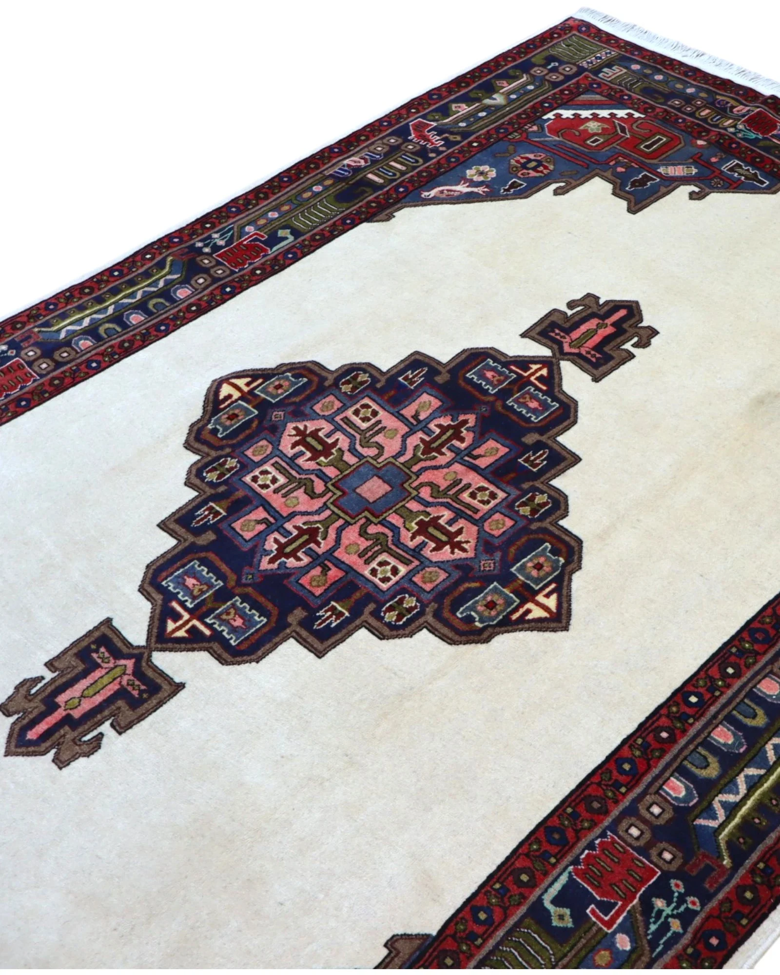 Afshar Perserteppich 240 × 160 cm aus Wolle, handgeknüpft