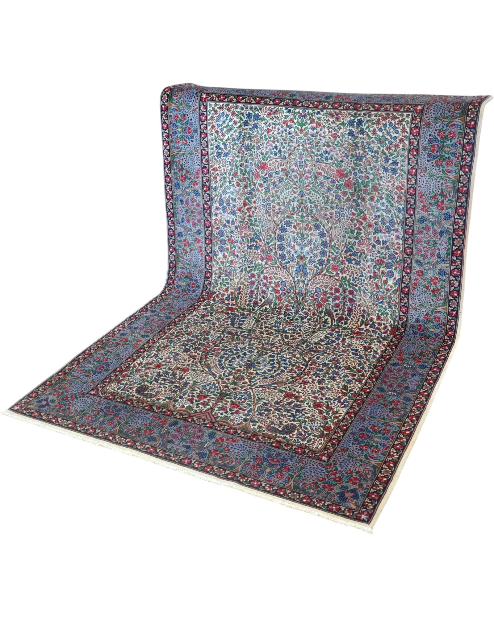 Kerman Perserteppich 243 × 156 cm aus Wolle, handgeknüpft