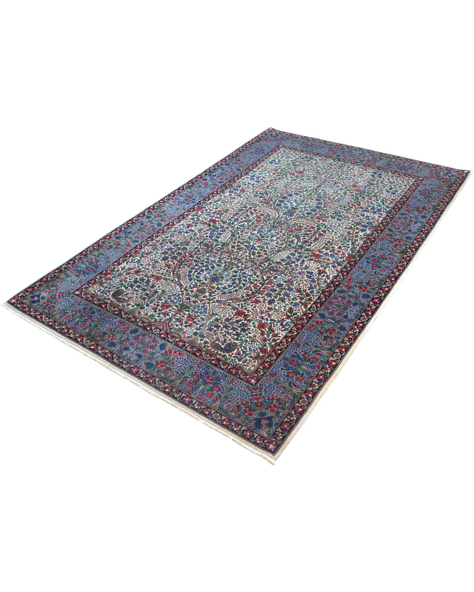 Kerman Perserteppich 243 × 156 cm aus Wolle, handgeknüpft