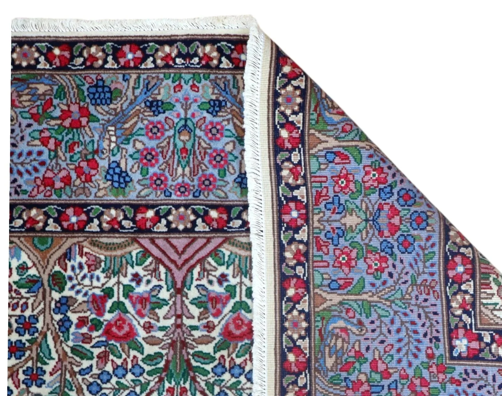 Kerman Perserteppich 243 × 156 cm aus Wolle, handgeknüpft