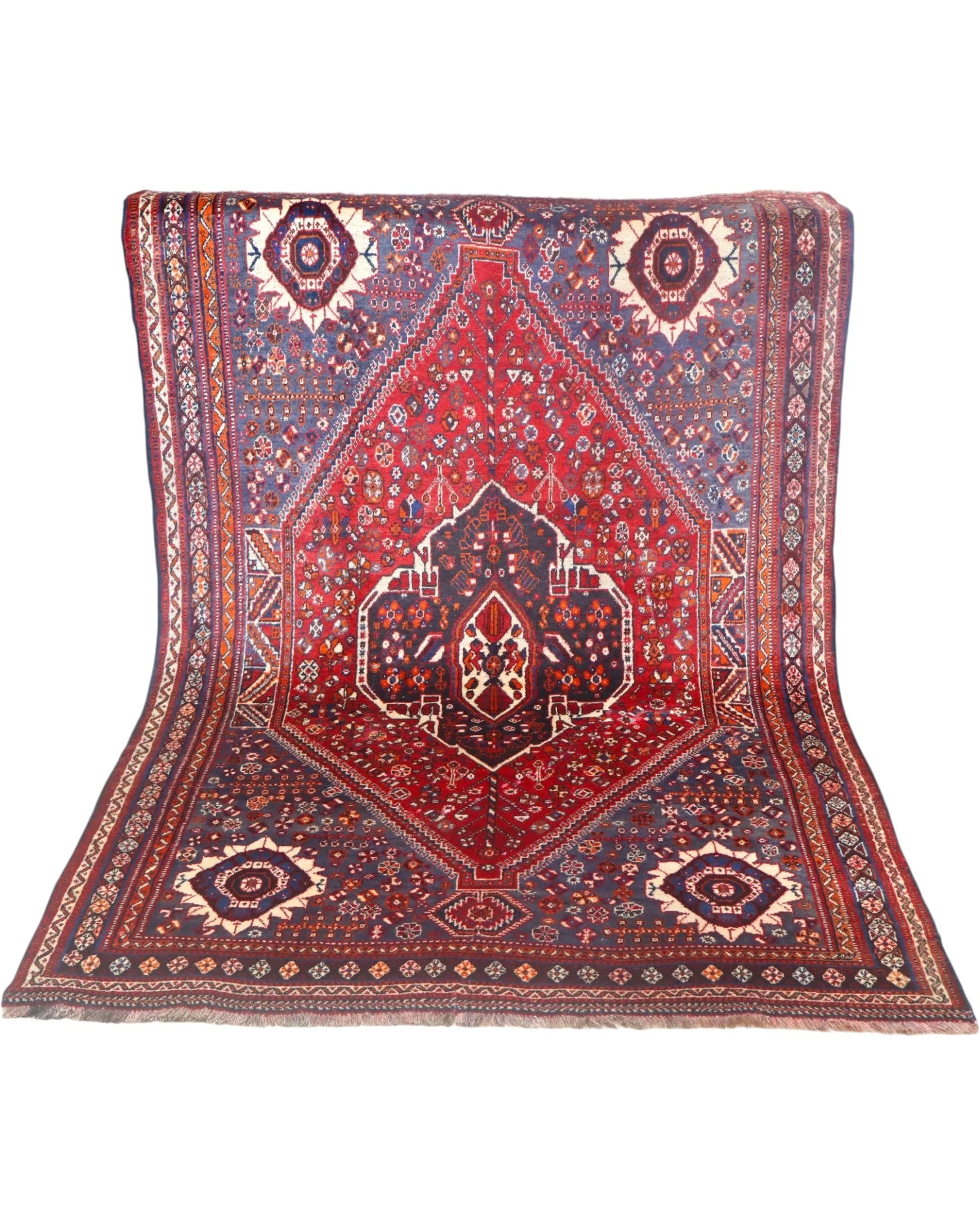 Handgeknüpfter Shiraz Perserteppich 233 × 150 cm