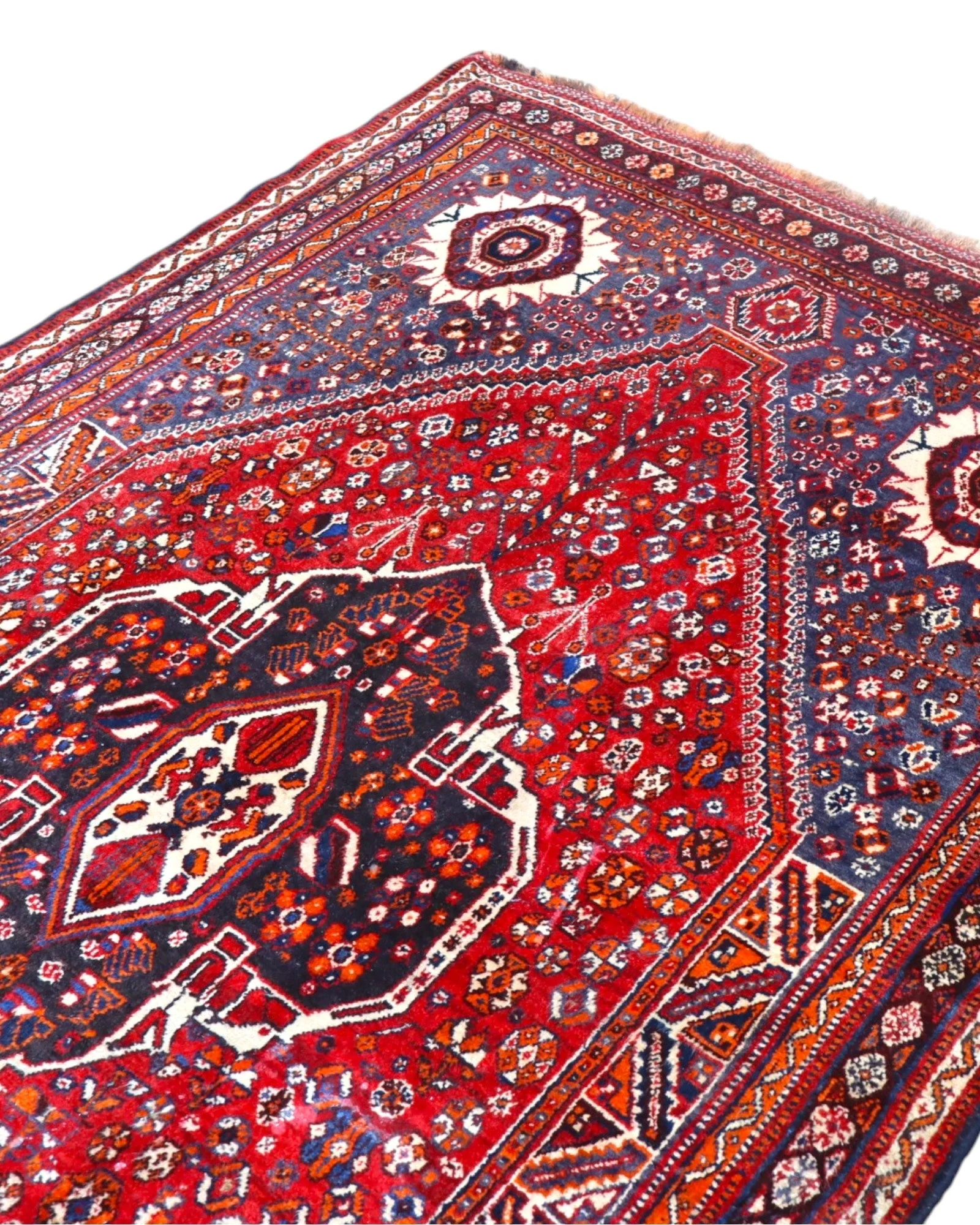 Handgeknüpfter Shiraz Perserteppich 233 × 150 cm