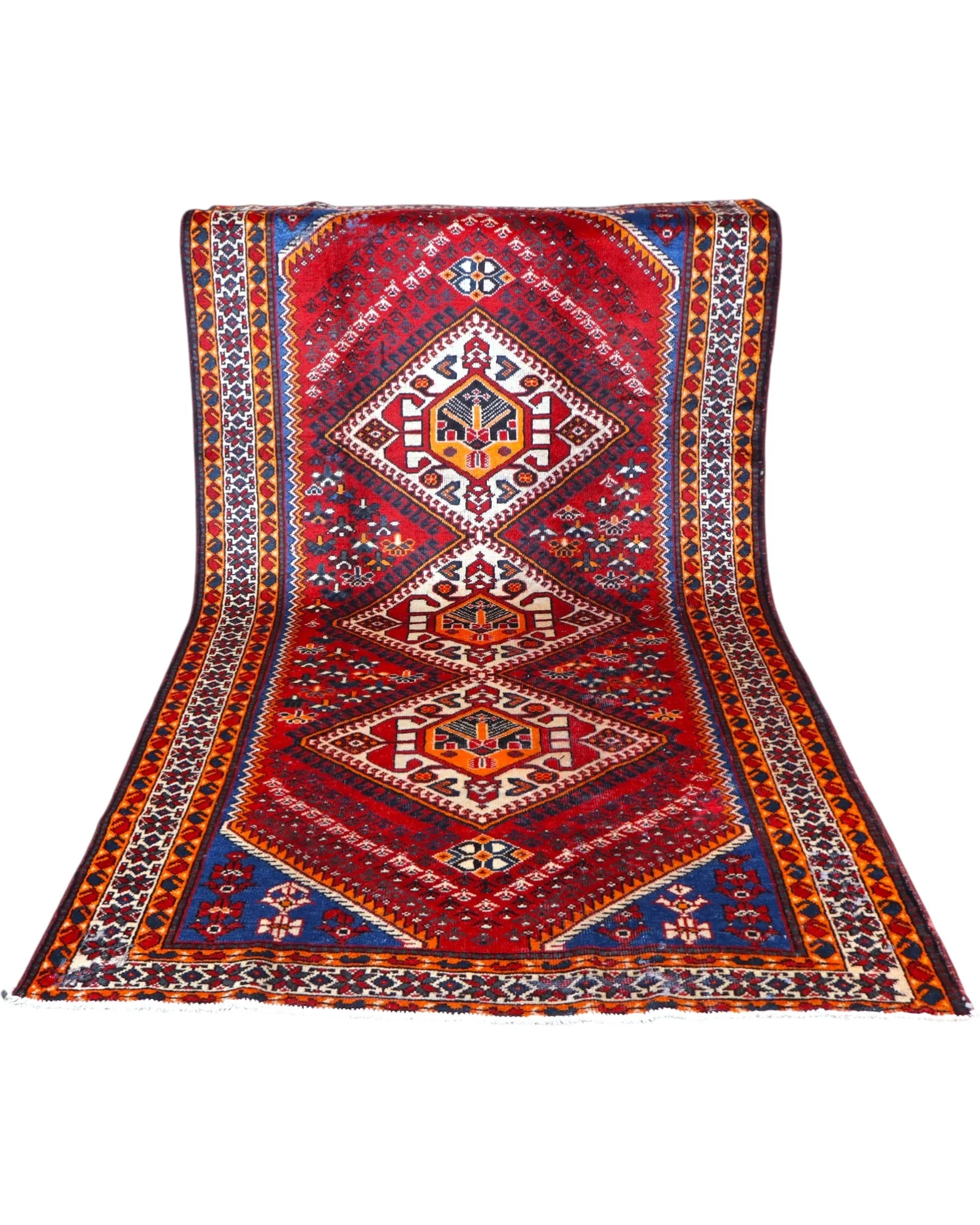 Shiraz Perserteppich 298 × 161 cm aus Wolle, handgeknüpft