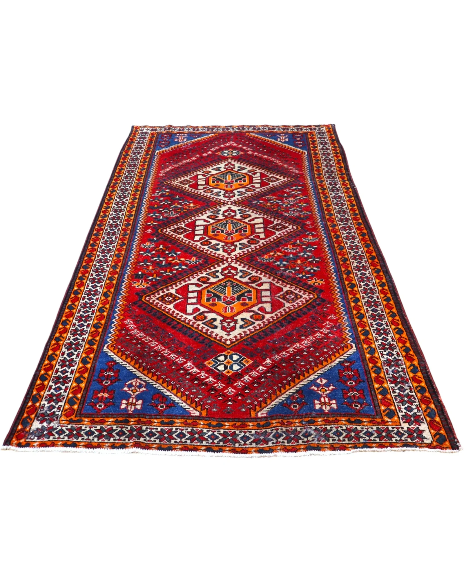 Shiraz Perserteppich 298 × 161 cm aus Wolle, handgeknüpft