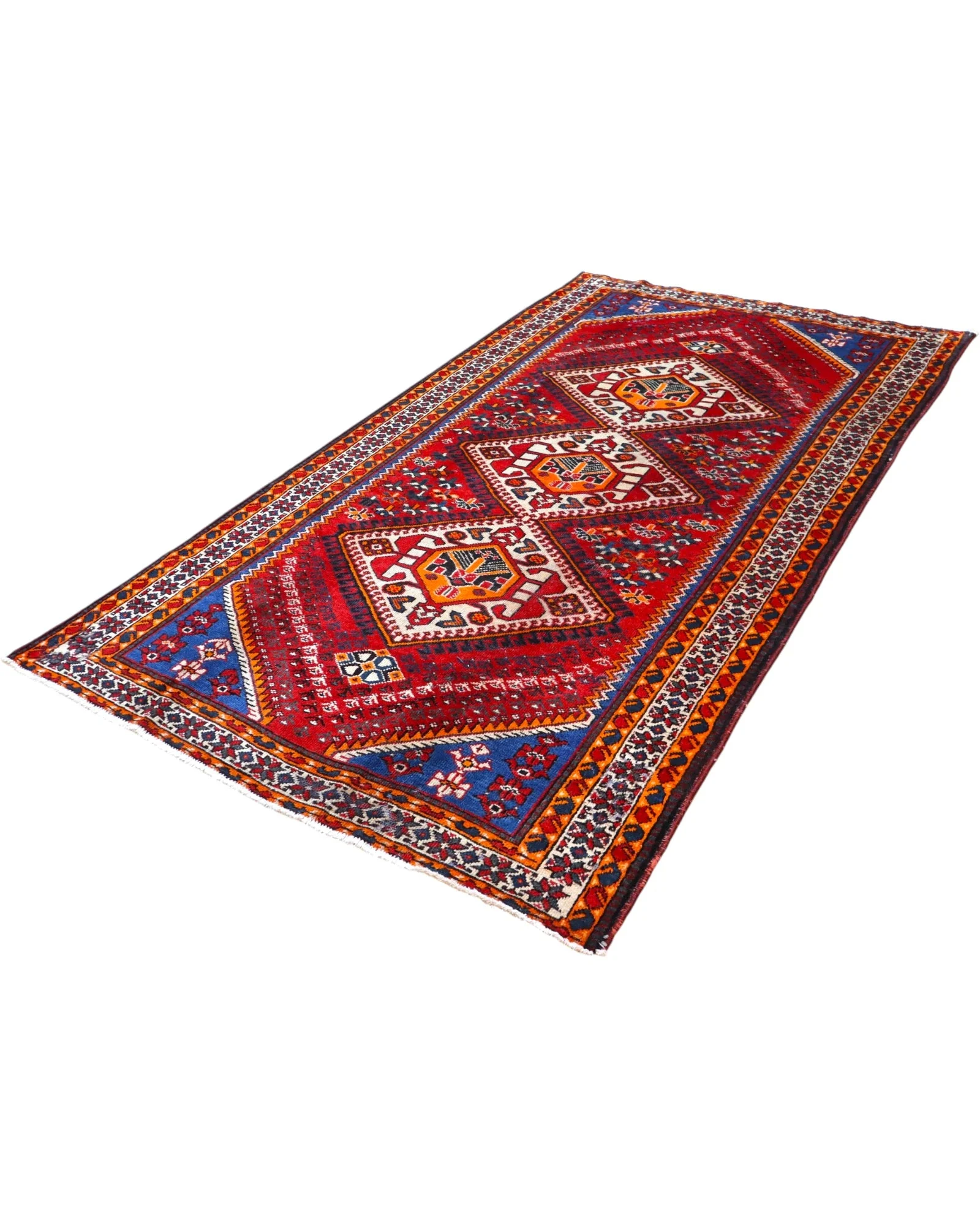 Shiraz Perserteppich 298 × 161 cm aus Wolle, handgeknüpft