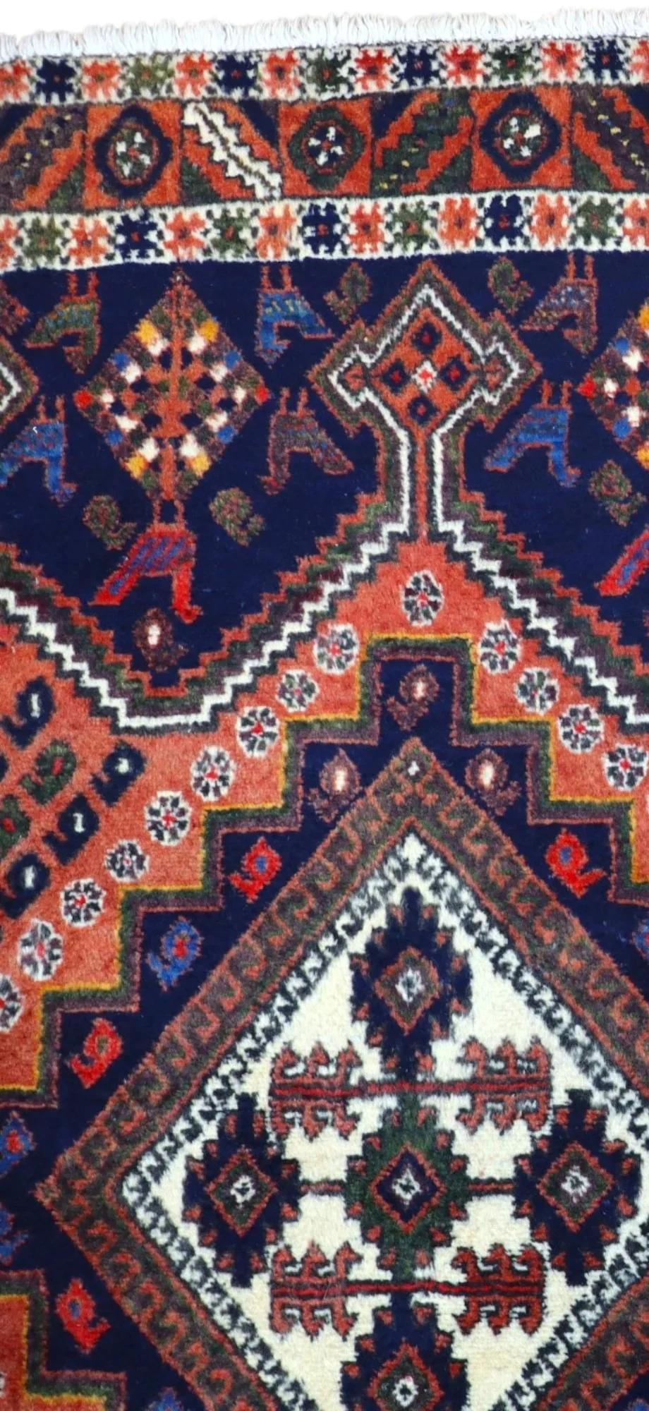 Handgeknüpfter Afshar Perserteppich, 231 × 168 cm, Wolle