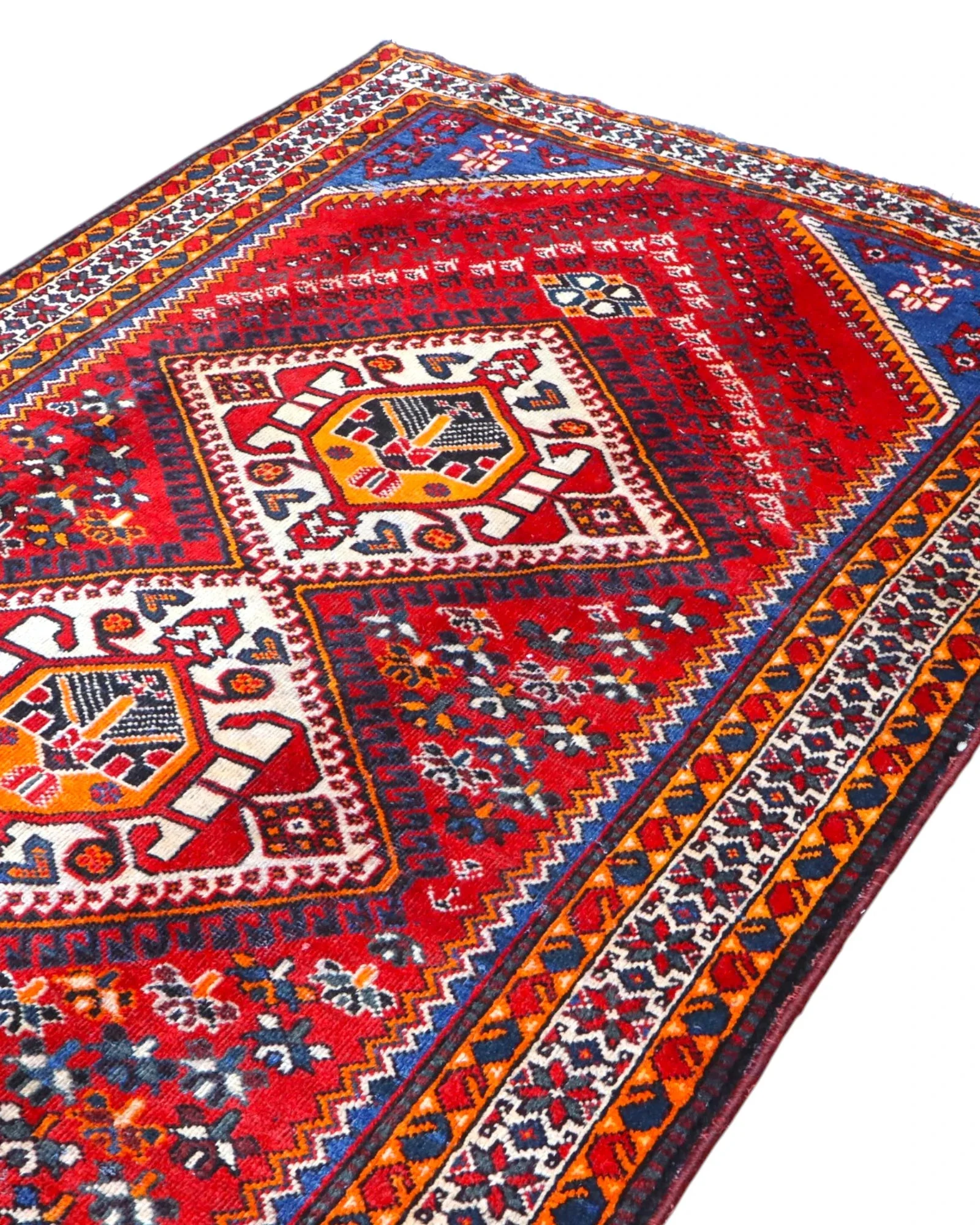 Shiraz Perserteppich 298 × 161 cm aus Wolle, handgeknüpft