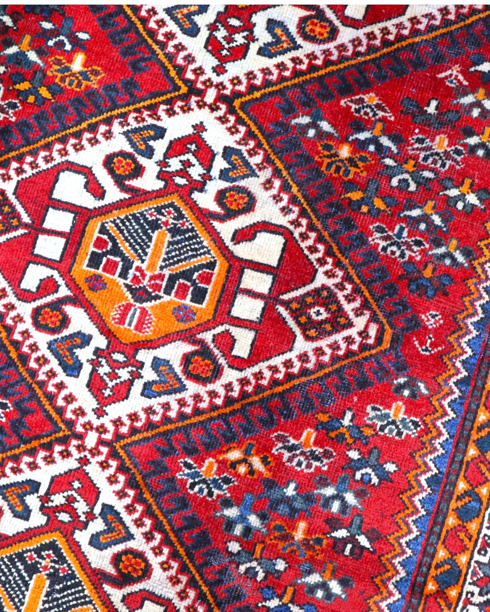 Shiraz Perserteppich 298 × 161 cm aus Wolle, handgeknüpft