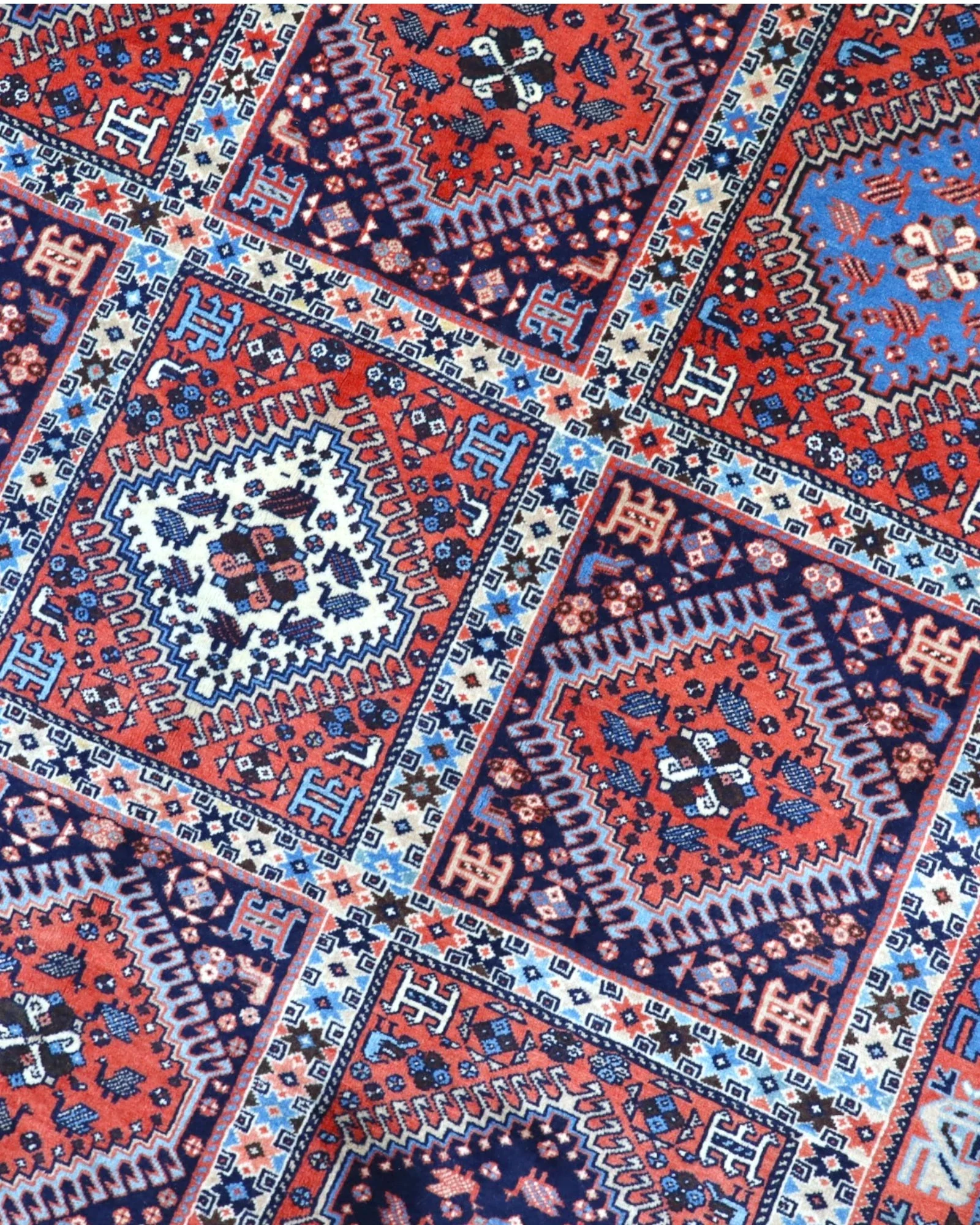 Perserteppich 253 × 160 cm aus Wolle, handgeknüpft