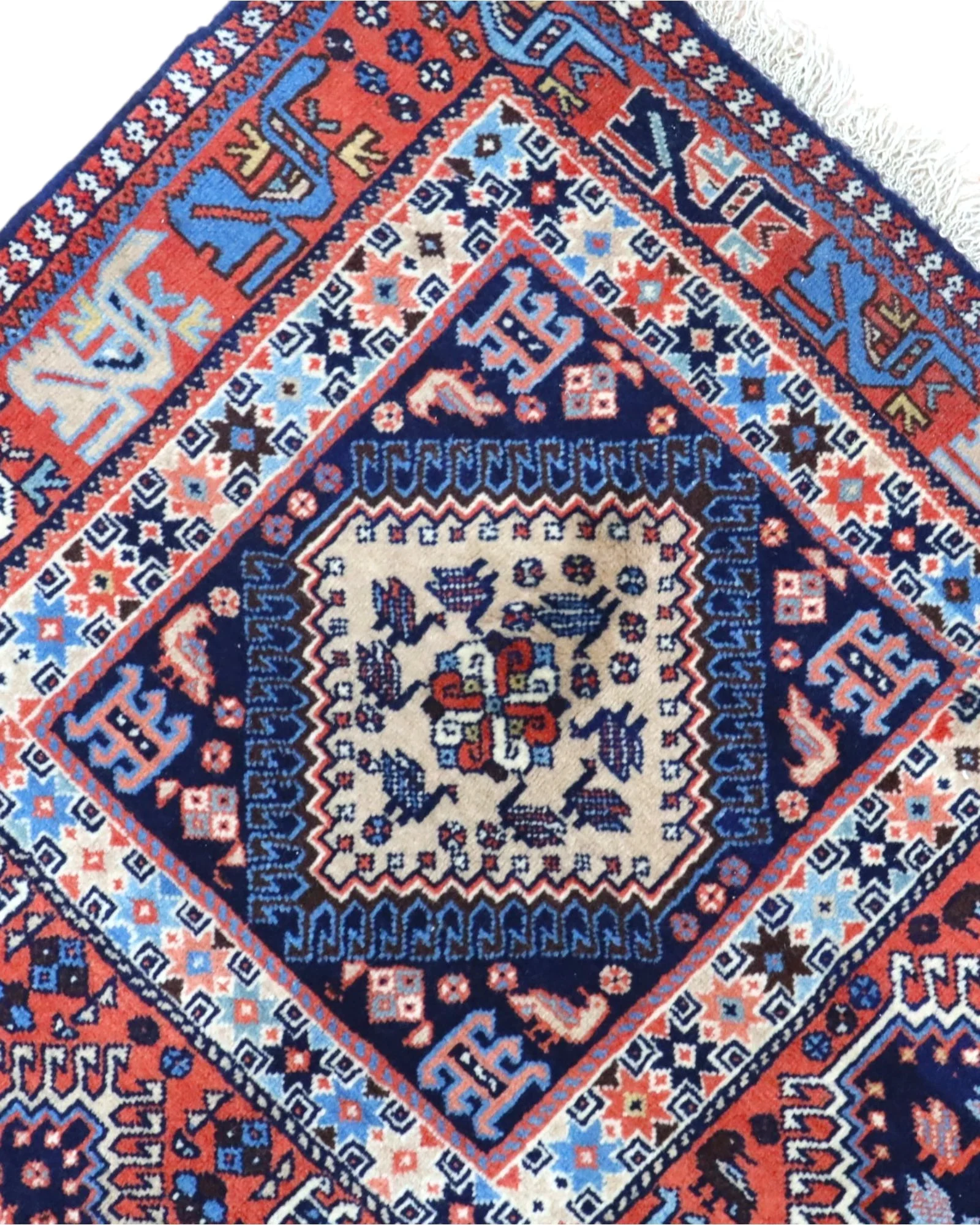 Perserteppich 253 × 160 cm aus Wolle, handgeknüpft