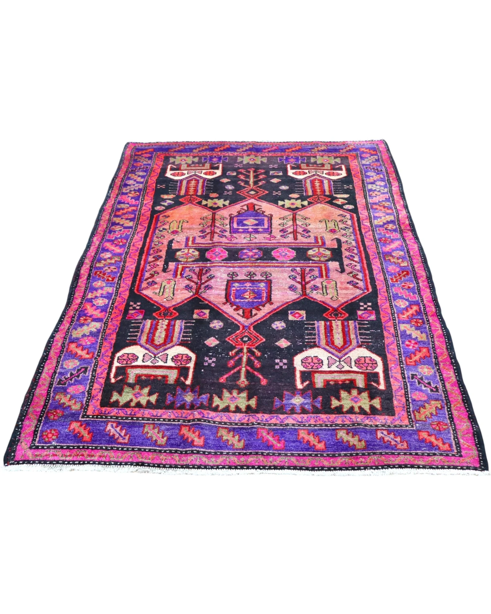 Handgeknüpfter Hamadan Perserteppich 236 × 145 cm