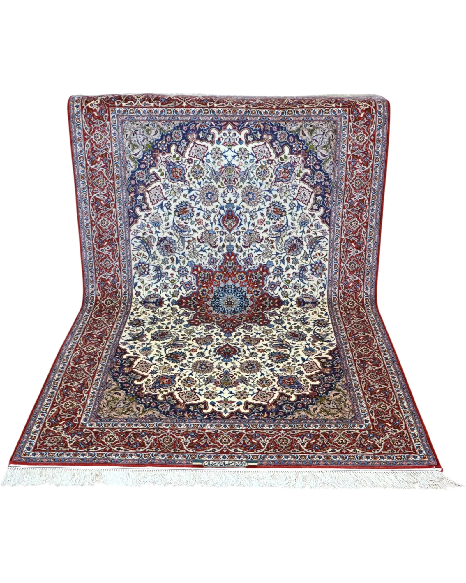 Handgeknüpfter Isfahan Perserteppich 238 × 154 cm