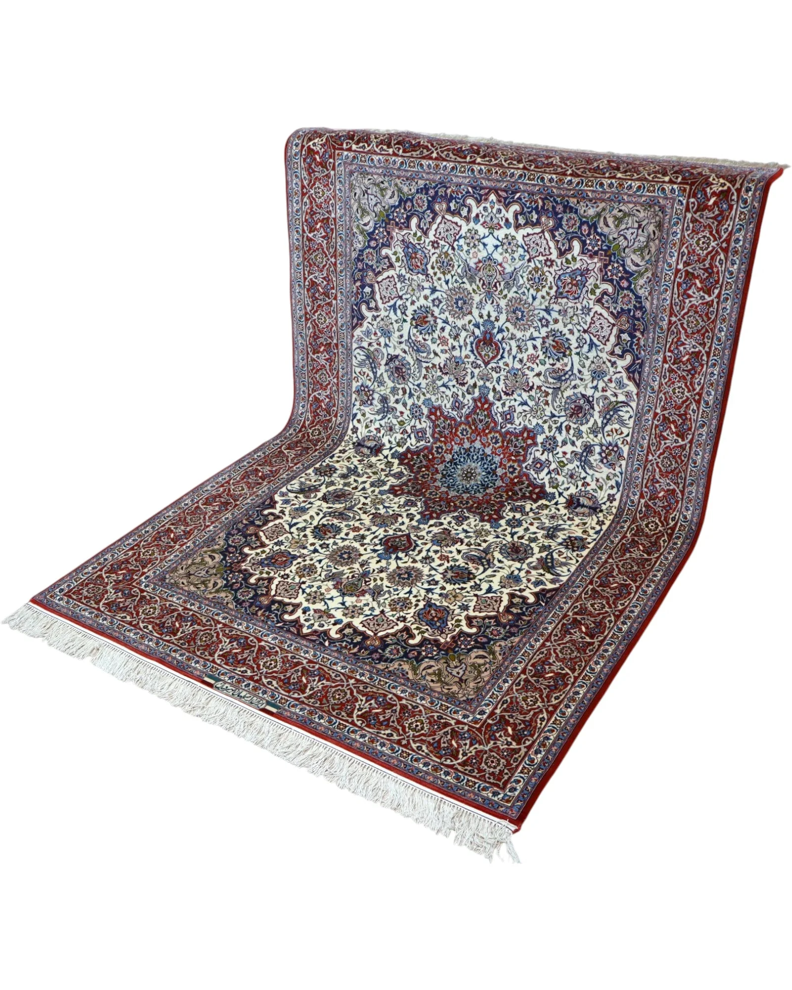 Handgeknüpfter Isfahan Perserteppich 238 × 154 cm