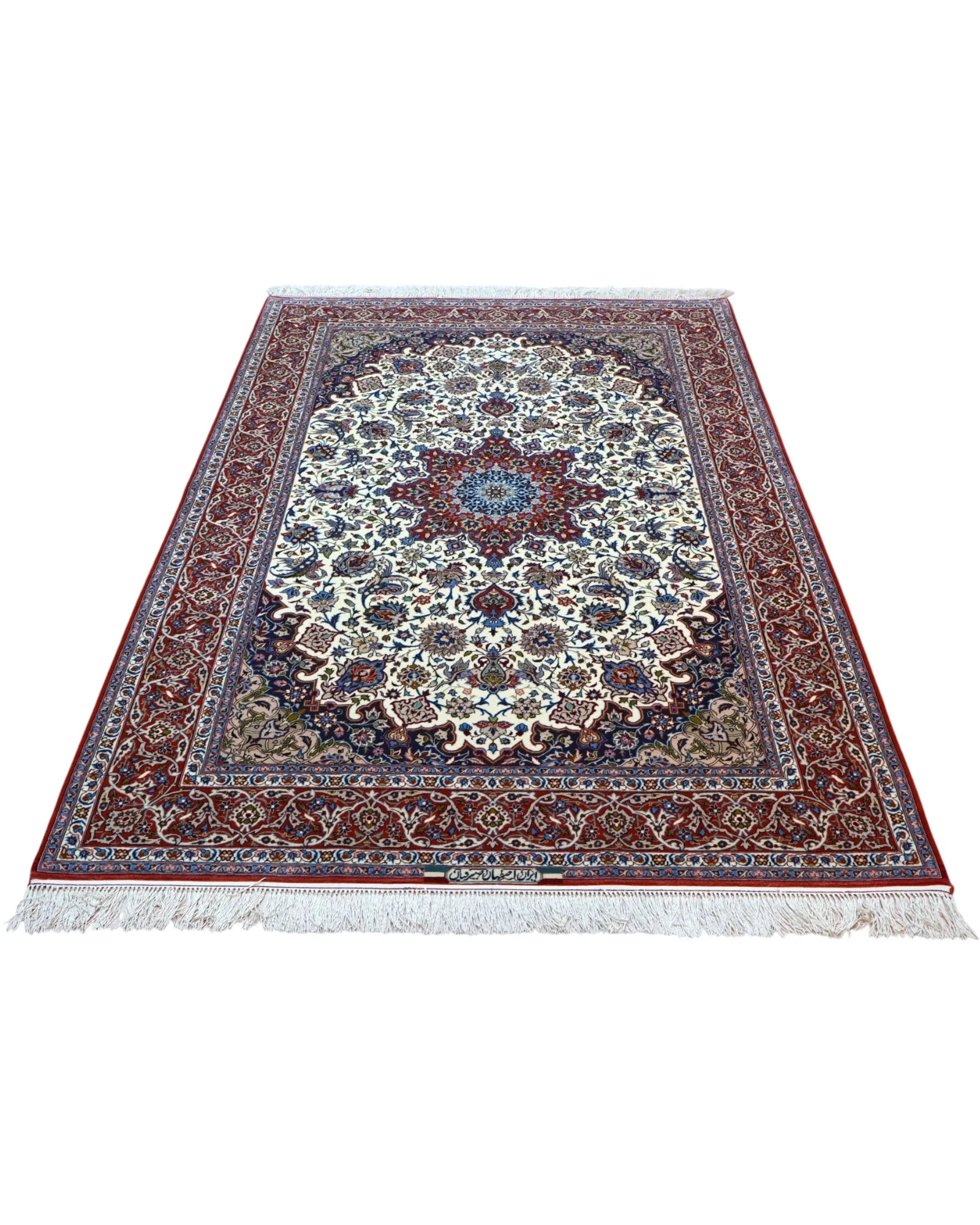 Handgeknüpfter Isfahan Perserteppich 238 × 154 cm
