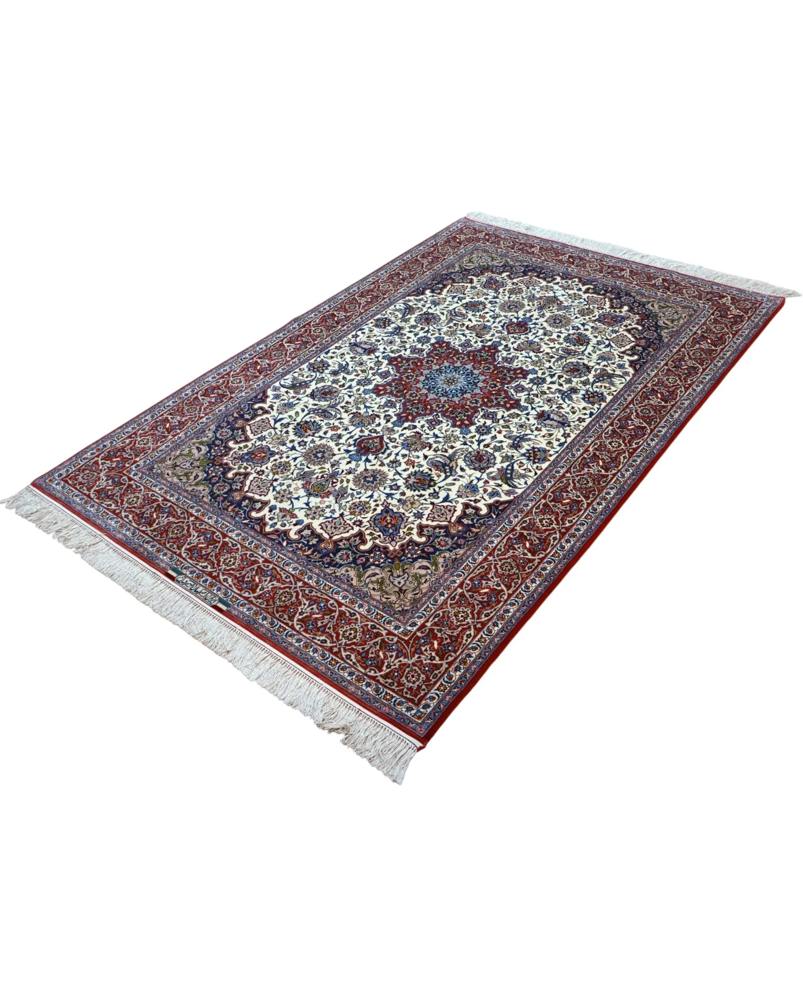 Handgeknüpfter Isfahan Perserteppich 238 × 154 cm