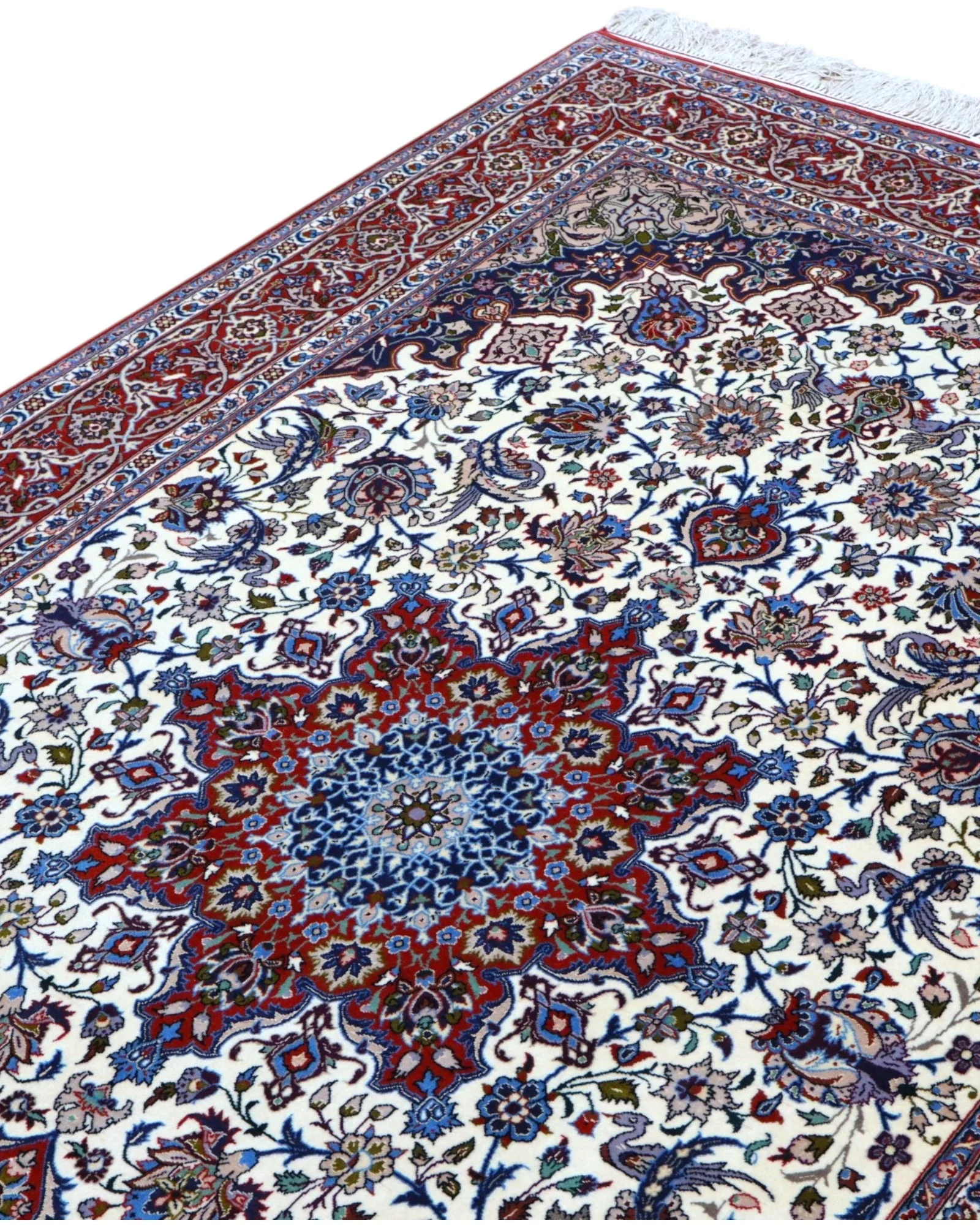 Handgeknüpfter Isfahan Perserteppich 238 × 154 cm