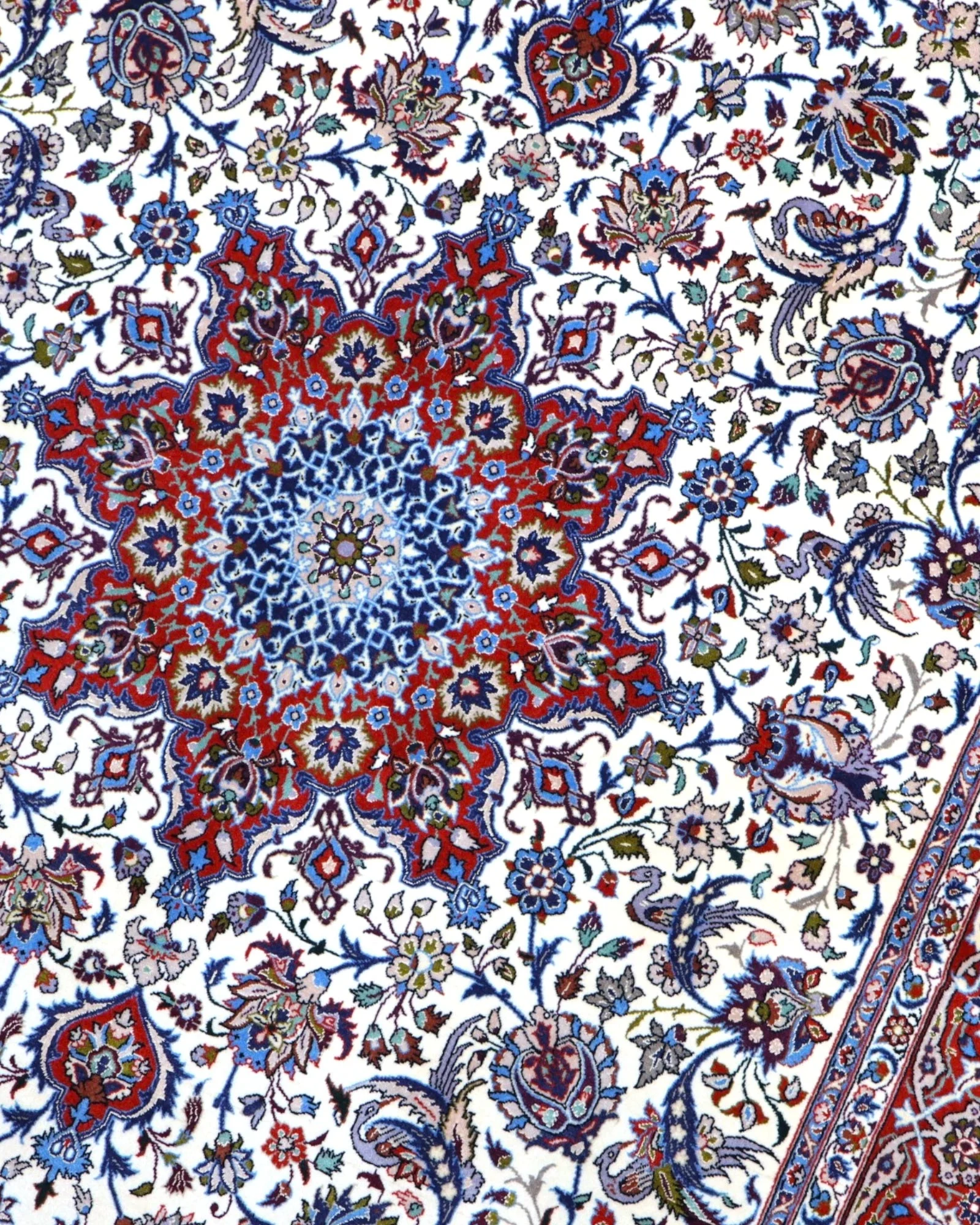 Handgeknüpfter Isfahan Perserteppich 238 × 154 cm