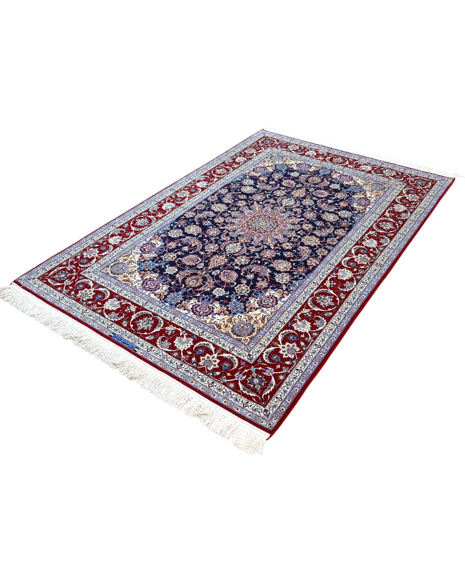 Handgeknüpfter Isfahan Perserteppich 230 × 158 cm