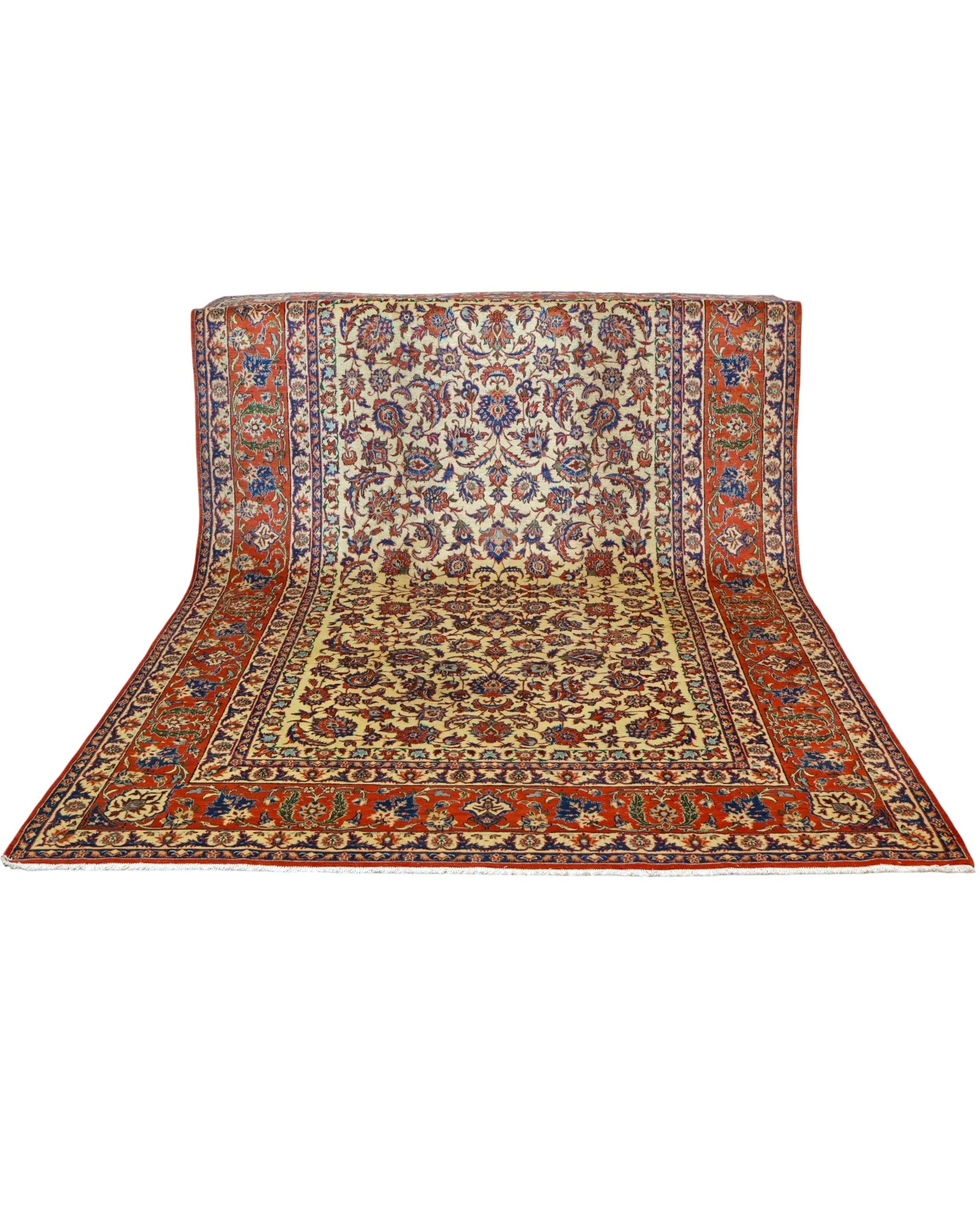 Handgeknüpfter Isfahan Perserteppich 322 × 216 cm