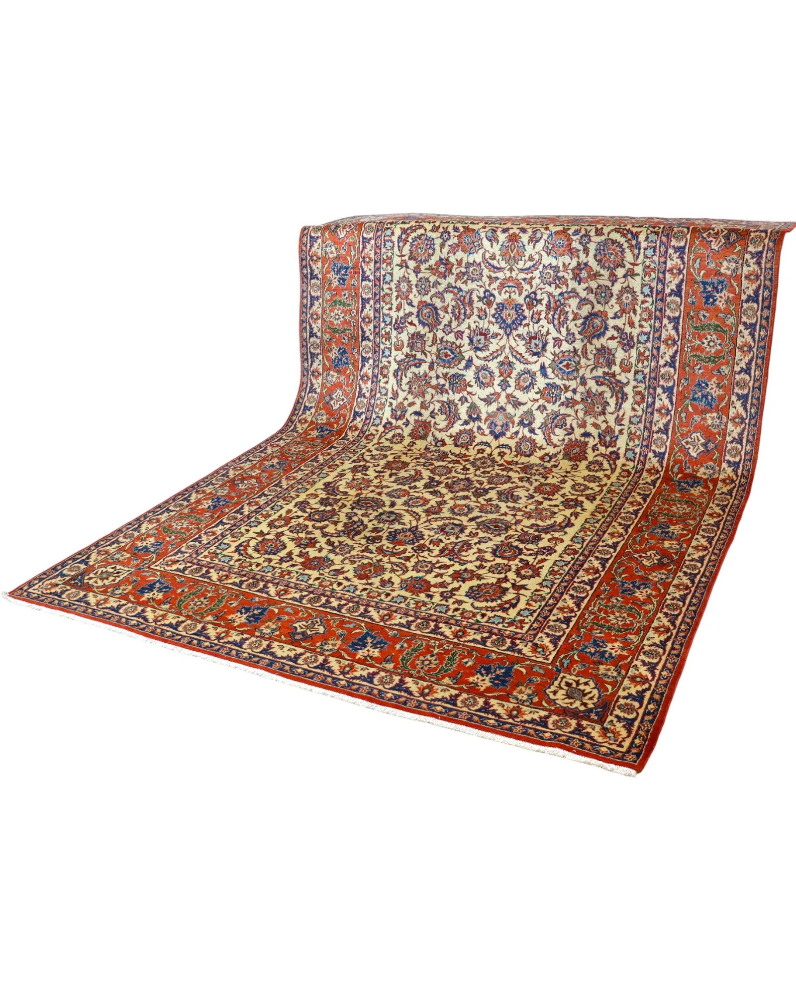 Handgeknüpfter Isfahan Perserteppich 322 × 216 cm