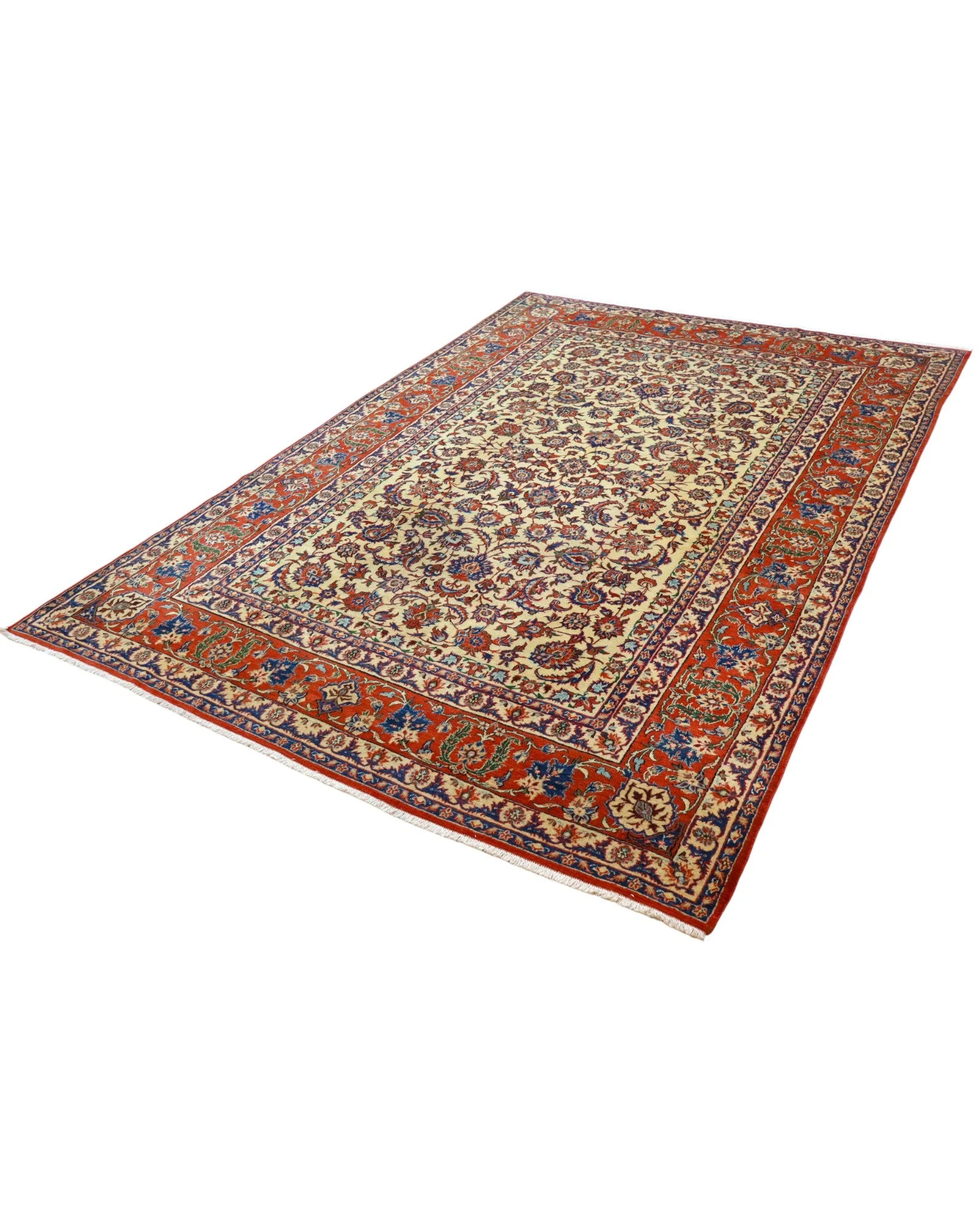 Handgeknüpfter Isfahan Perserteppich 322 × 216 cm