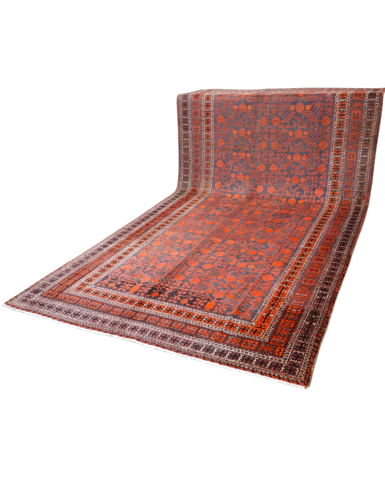 Baluch Perserteppich aus Iran, 376 × 191 cm