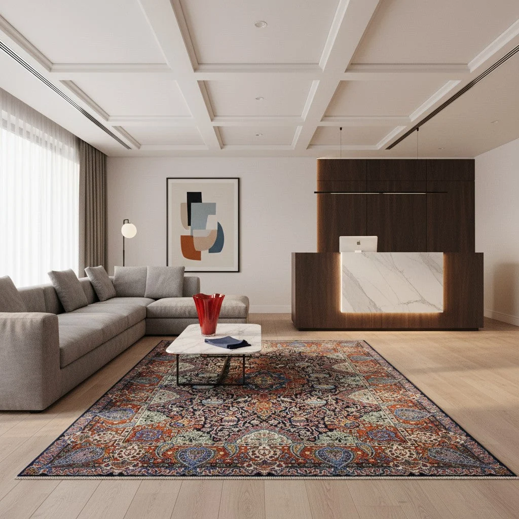 perserteppich-kashmar-395-x-296-cm-schurwolle-handgeknupft-7 Kashmar Perserteppich aus Iran, 395 × 296 cm