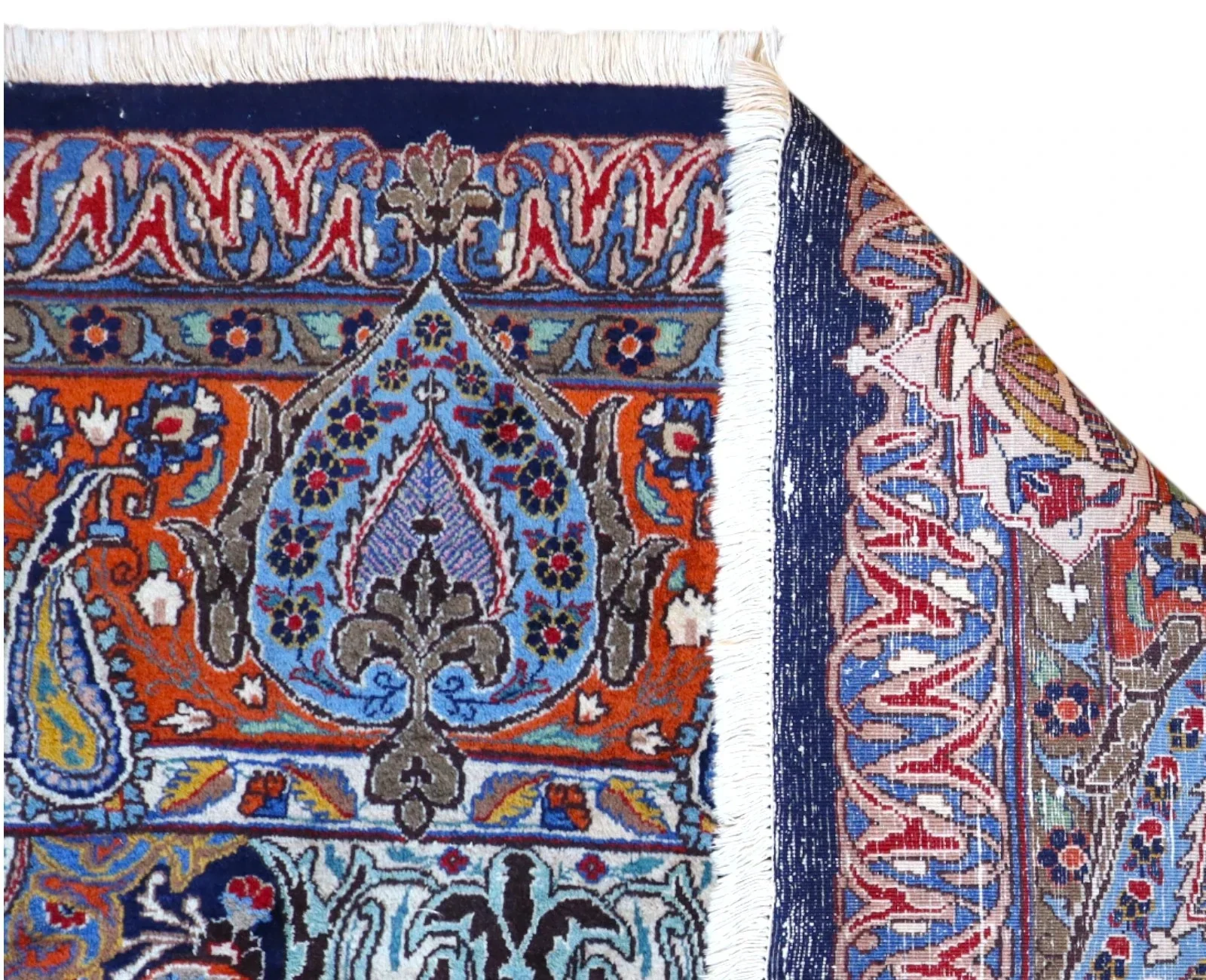 perserteppich-kashmar-395-x-296-cm-schurwolle-handgeknupft-rueckseite Kashmar Perserteppich aus Iran, 395 × 296 cm