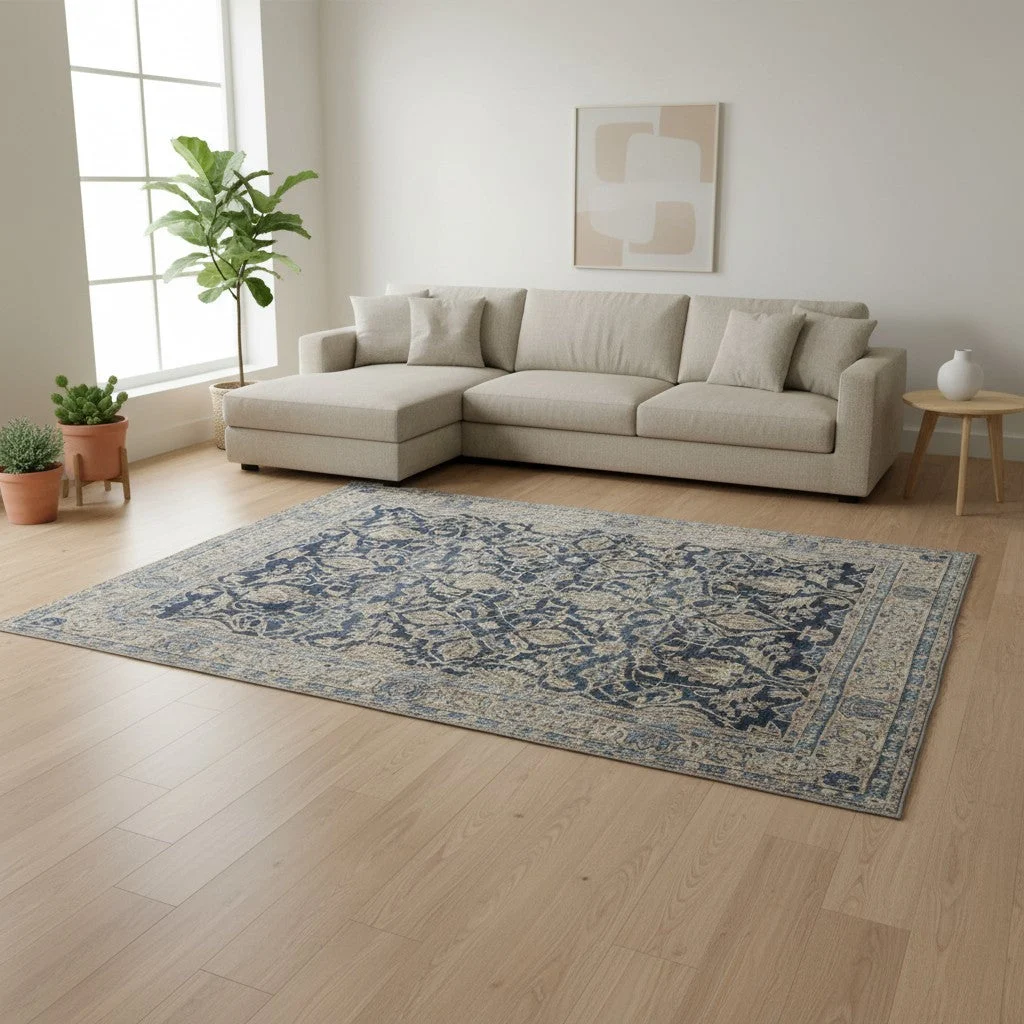 Kashan Perserteppich 362 × 247 cm aus Wolle, handgeknüpft