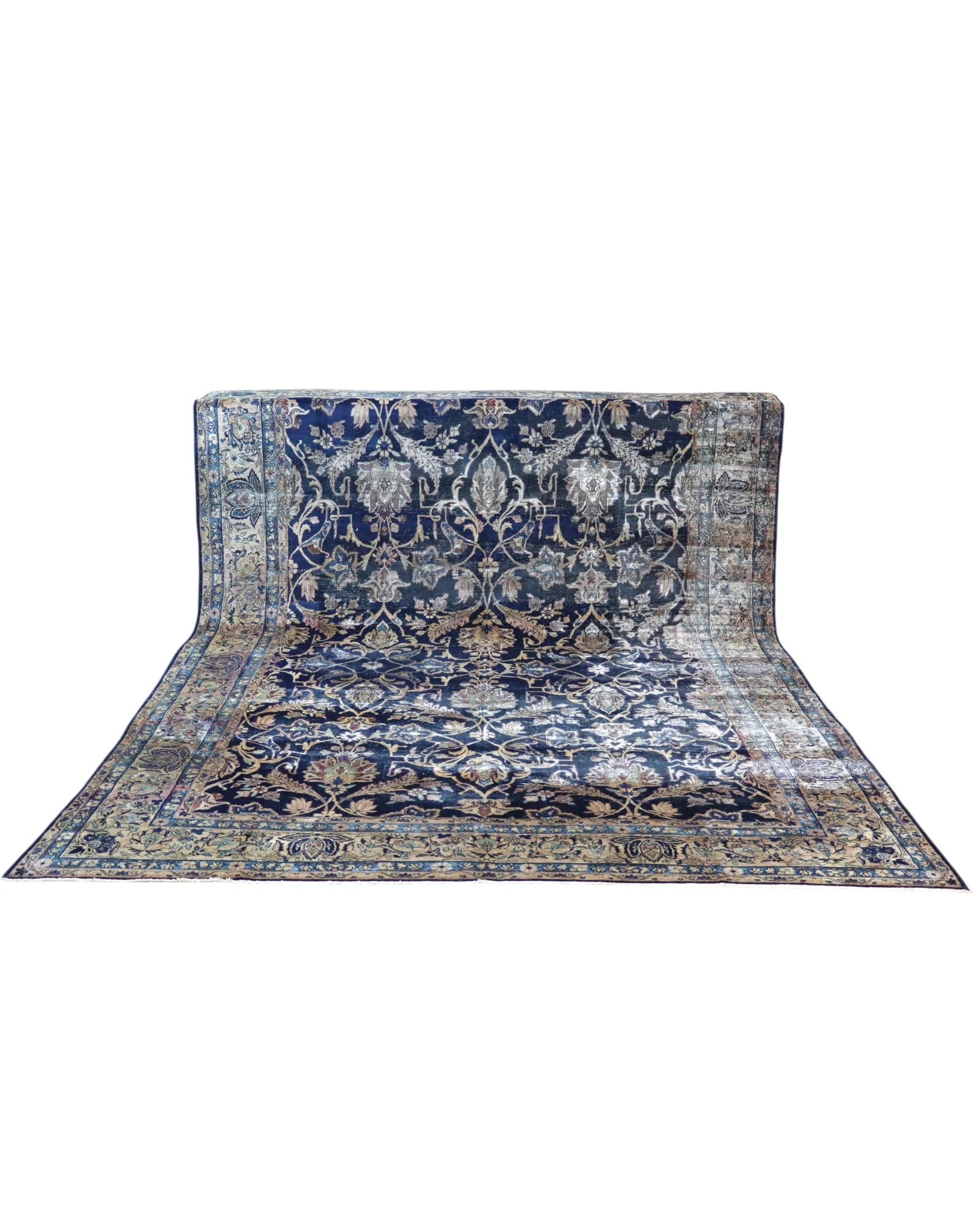 Kashan Perserteppich 362 × 247 cm aus Wolle, handgeknüpft