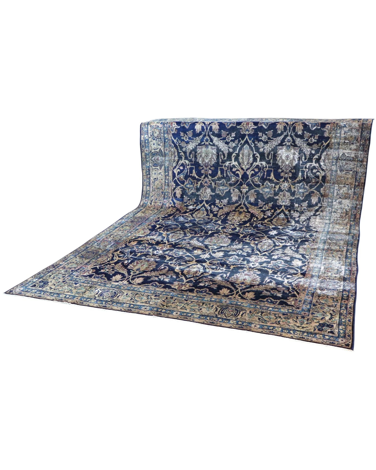 Kashan Perserteppich 362 × 247 cm aus Wolle, handgeknüpft
