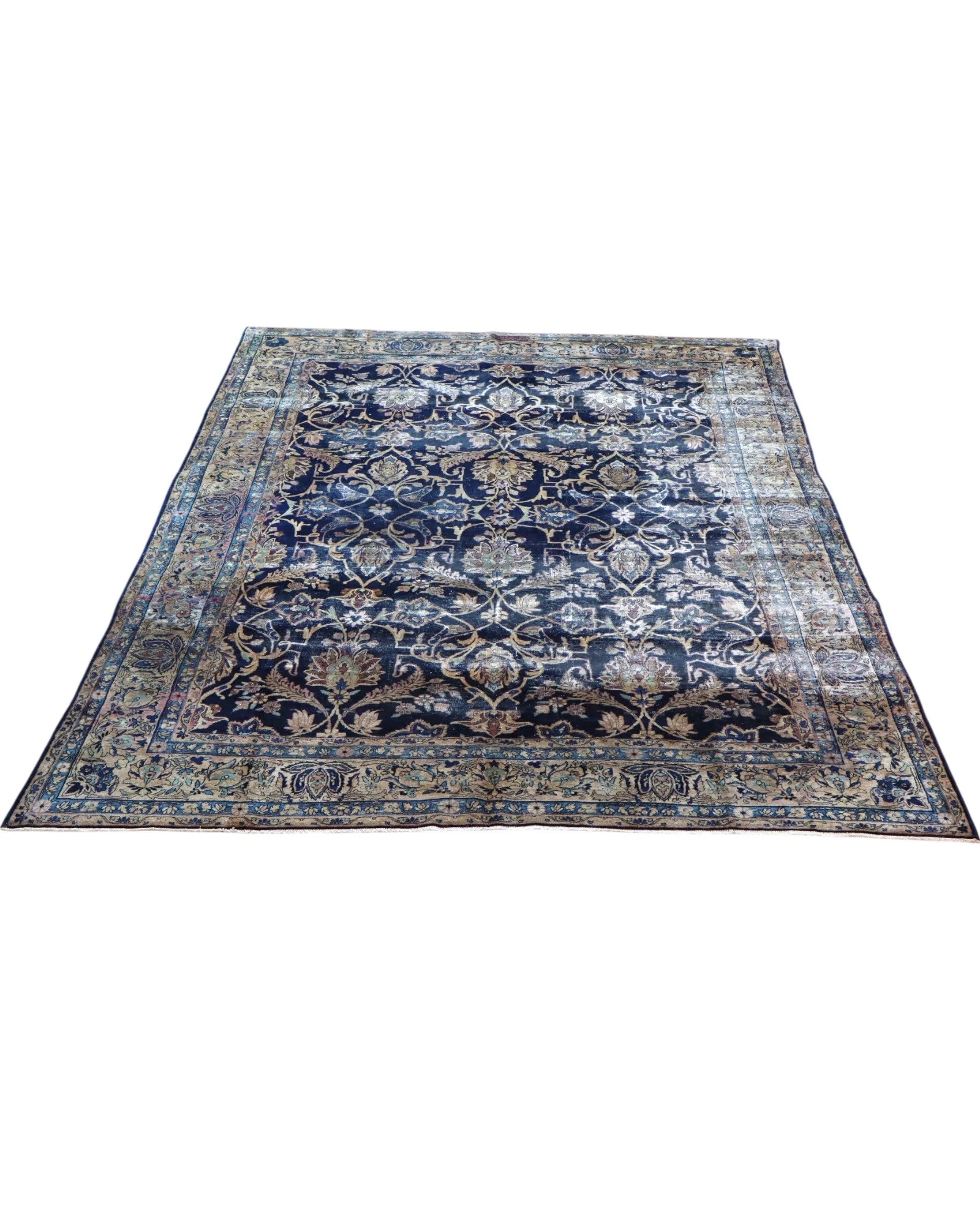 Kashan Perserteppich 362 × 247 cm aus Wolle, handgeknüpft