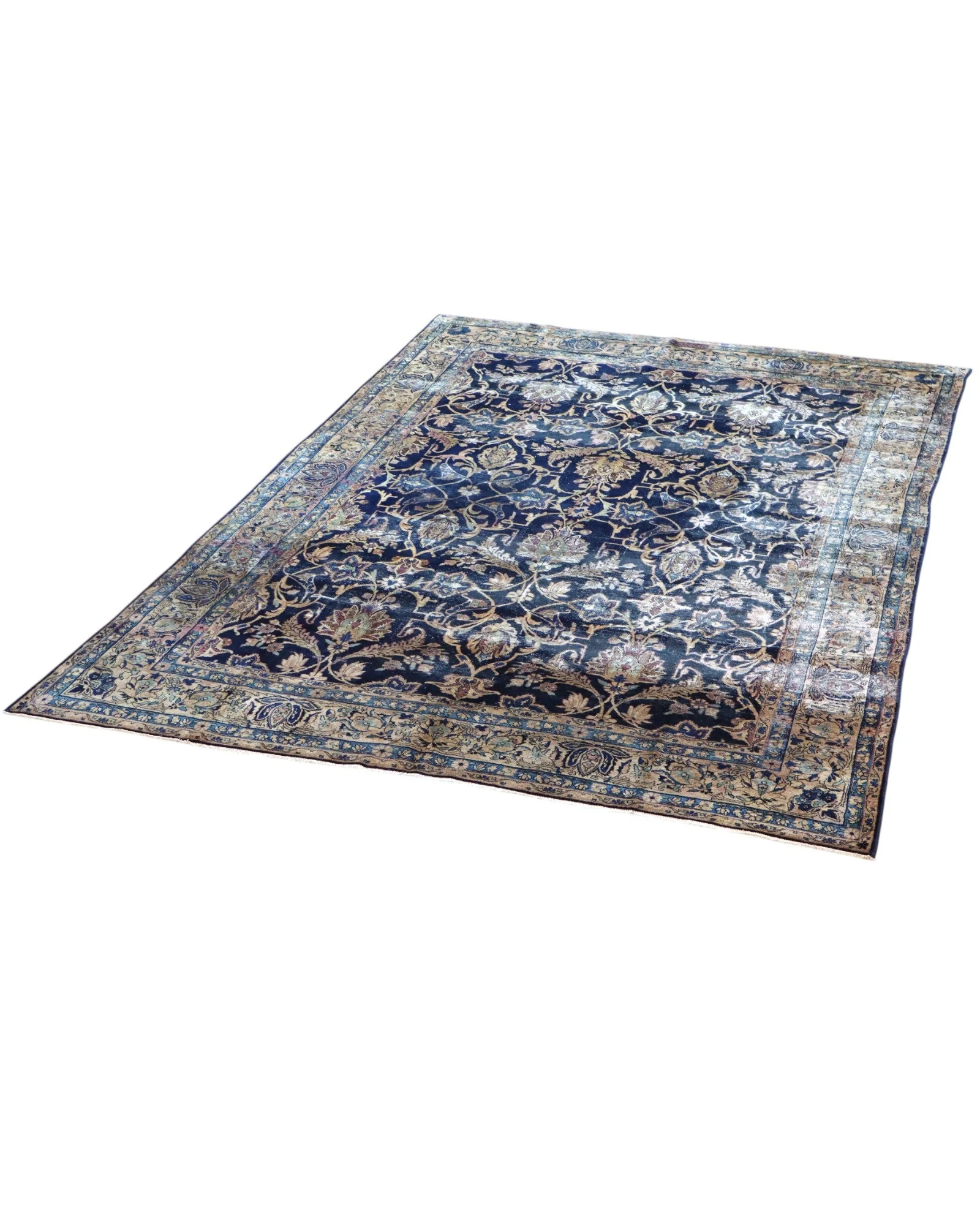Kashan Perserteppich 362 × 247 cm aus Wolle, handgeknüpft