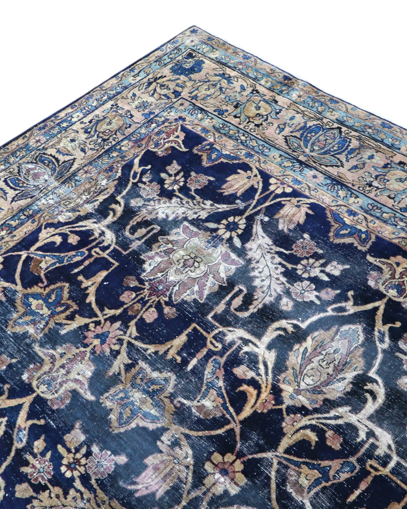 Kashan Perserteppich 362 × 247 cm aus Wolle, handgeknüpft