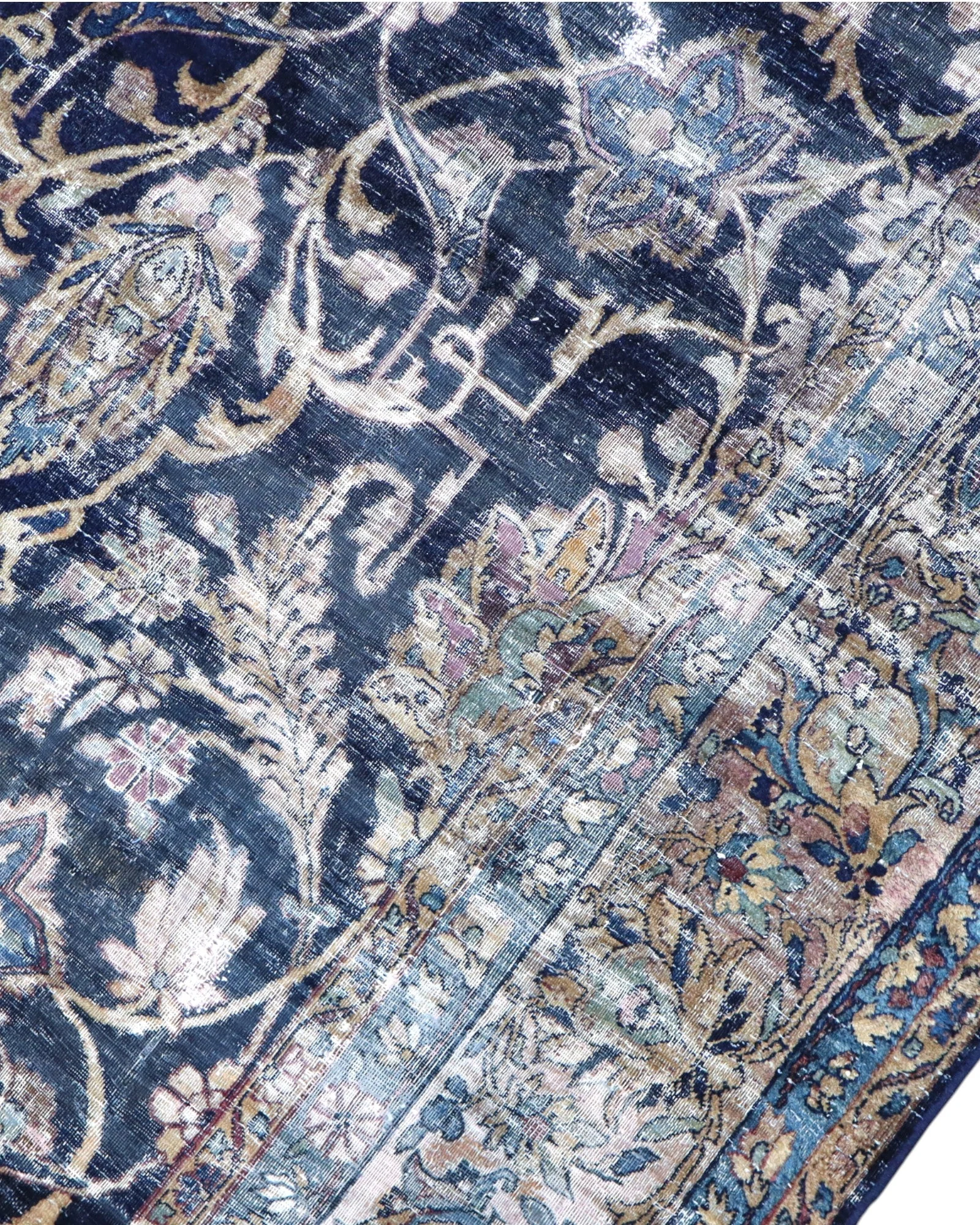 Kashan Perserteppich 362 × 247 cm aus Wolle, handgeknüpft