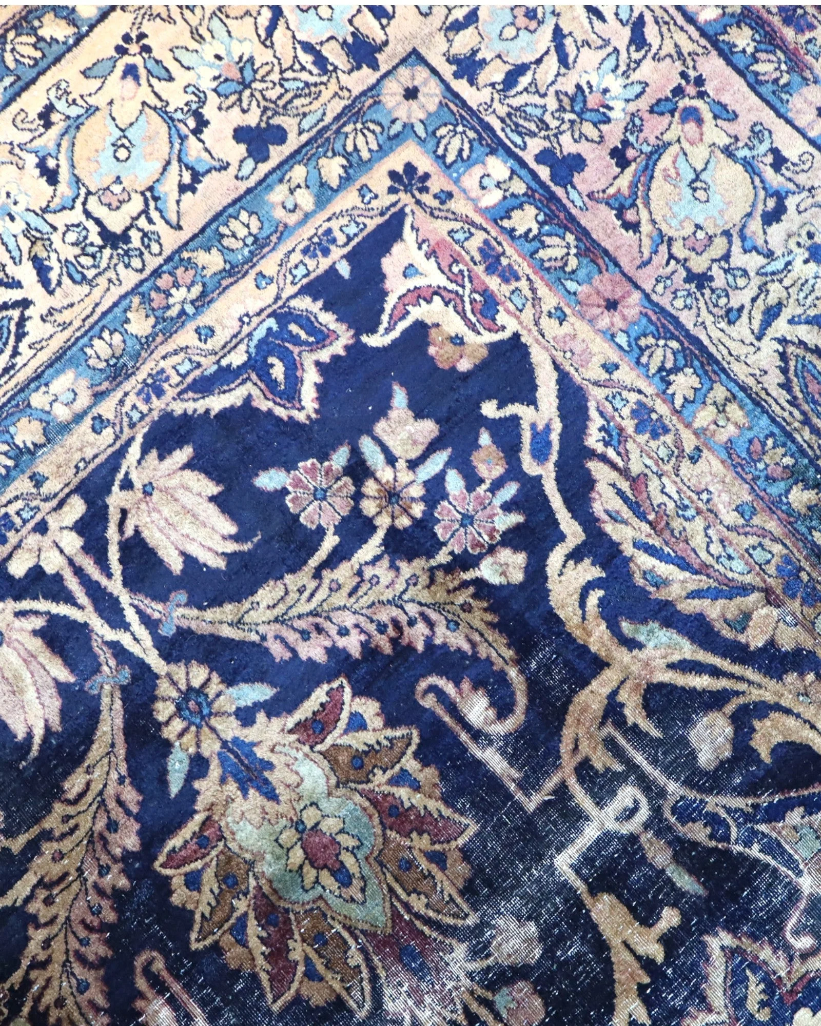 Kashan Perserteppich 362 × 247 cm aus Wolle, handgeknüpft