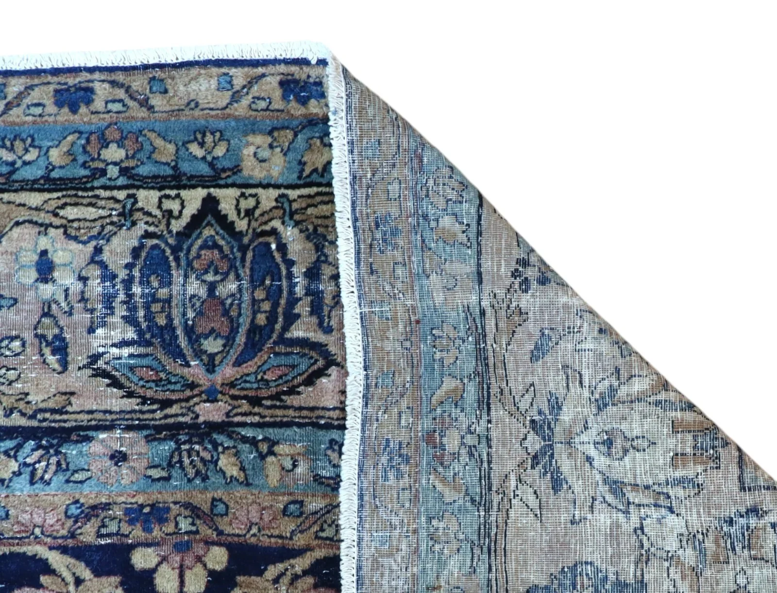 Kashan Perserteppich 362 × 247 cm aus Wolle, handgeknüpft