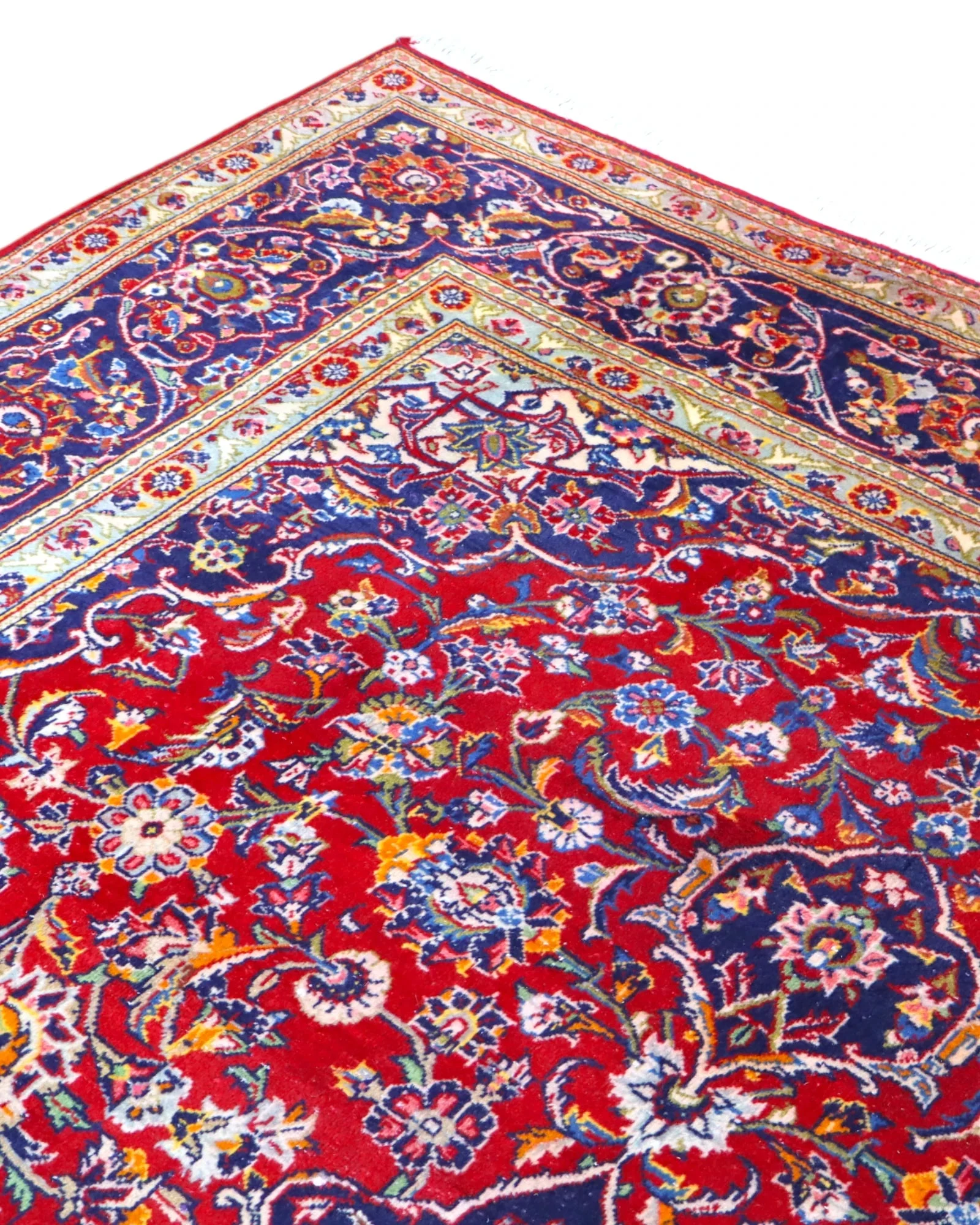 Kashan Perserteppich aus Iran, 238 × 247 cm