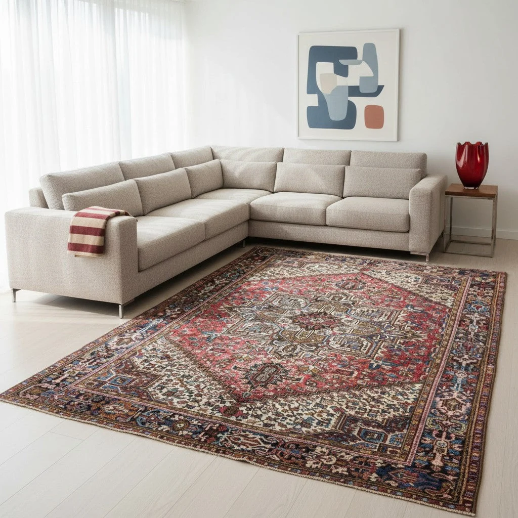 Heriz Perserteppich 347 × 255 cm aus Wolle, handgeknüpft