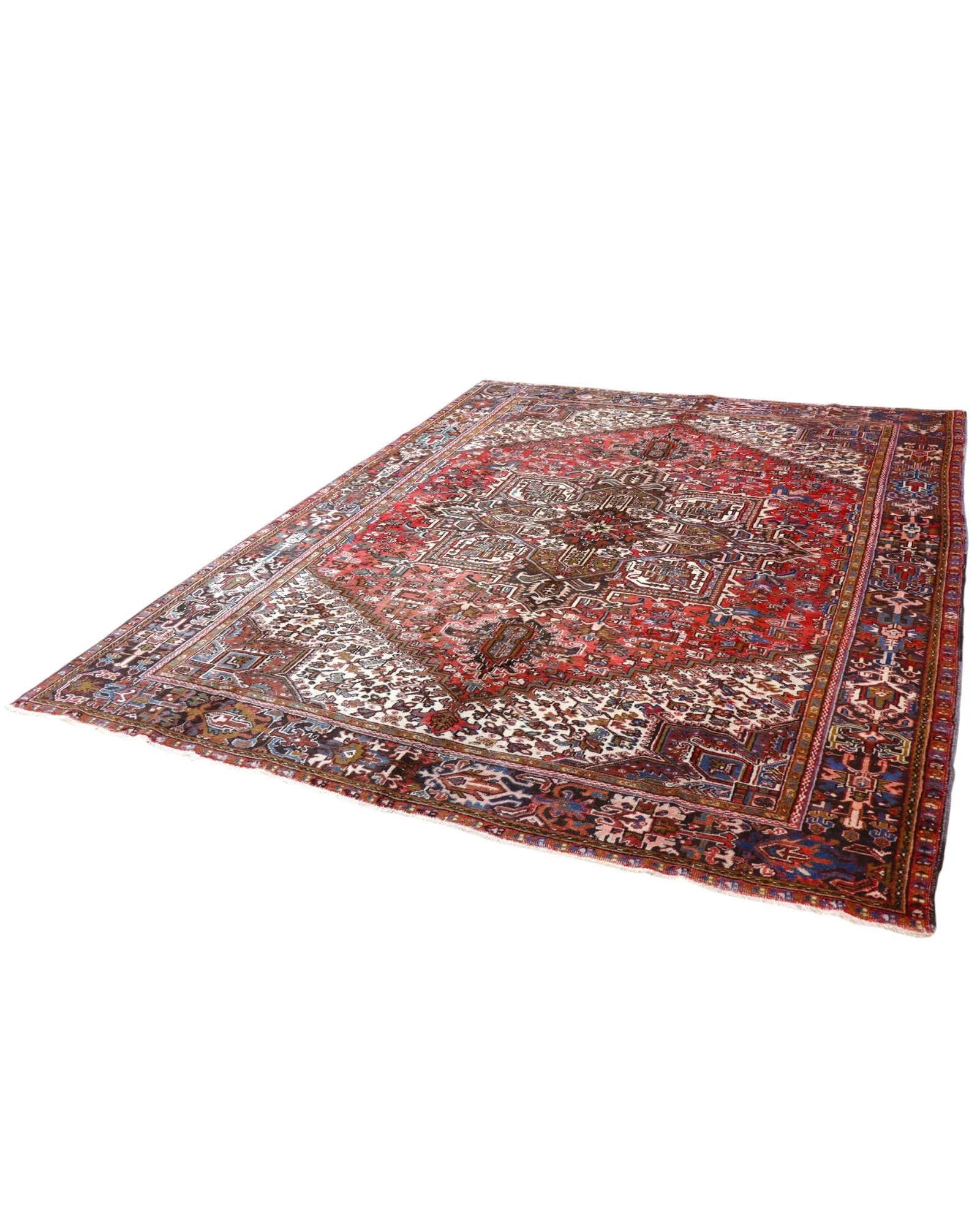 Heriz Perserteppich 347 × 255 cm aus Wolle, handgeknüpft