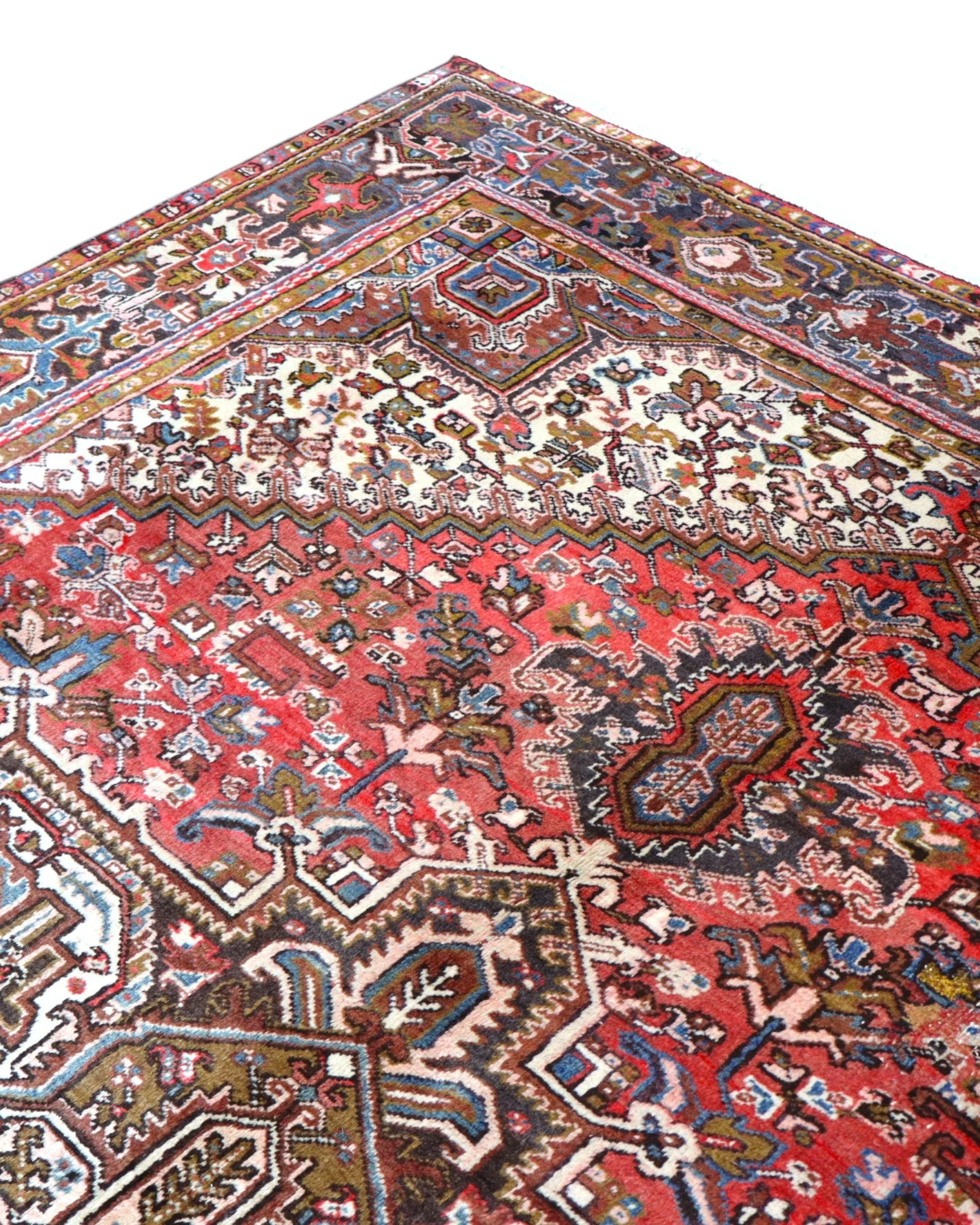 Heriz Perserteppich 347 × 255 cm aus Wolle, handgeknüpft