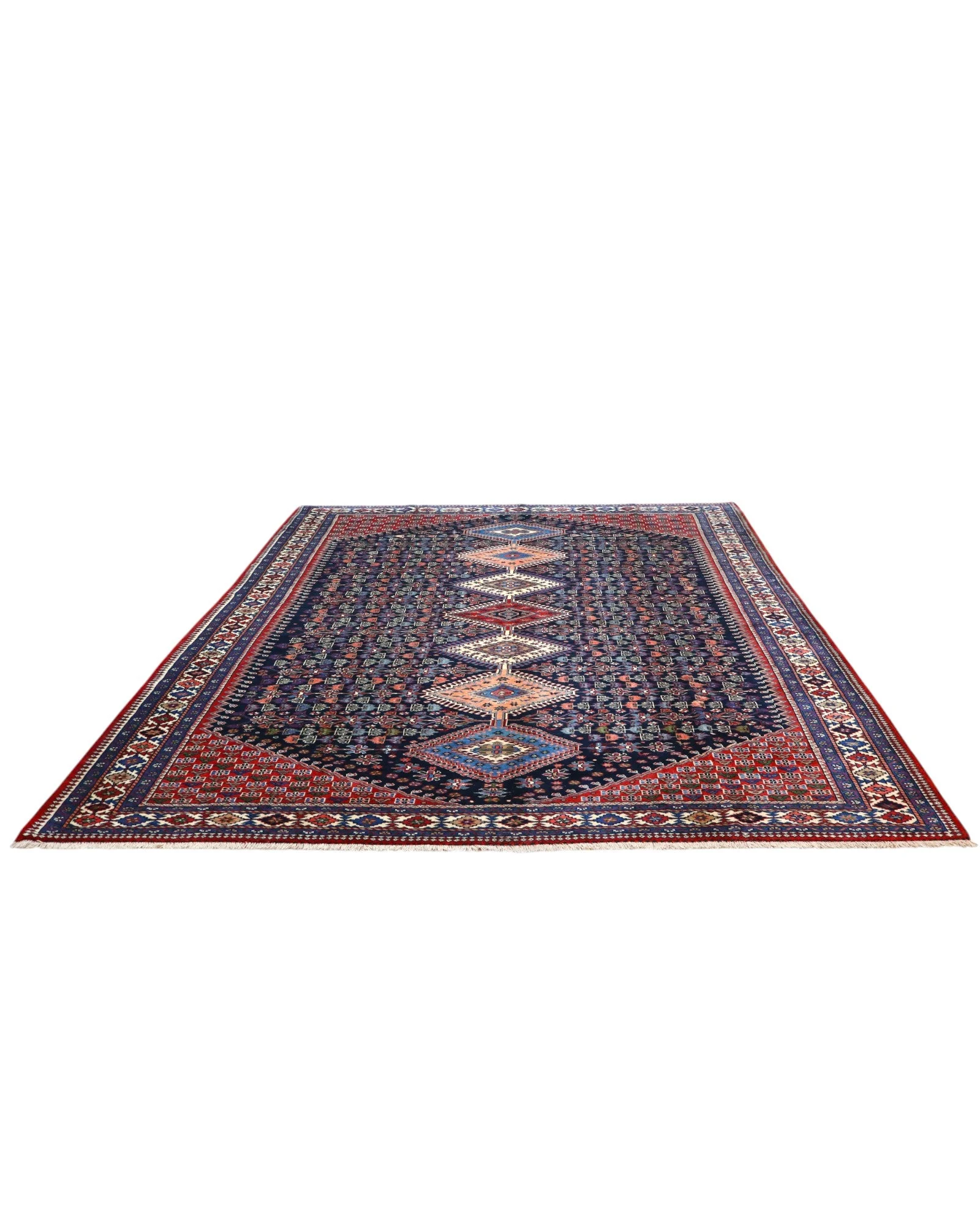 Perserteppich 346 × 265 cm aus Wolle, handgeknüpft