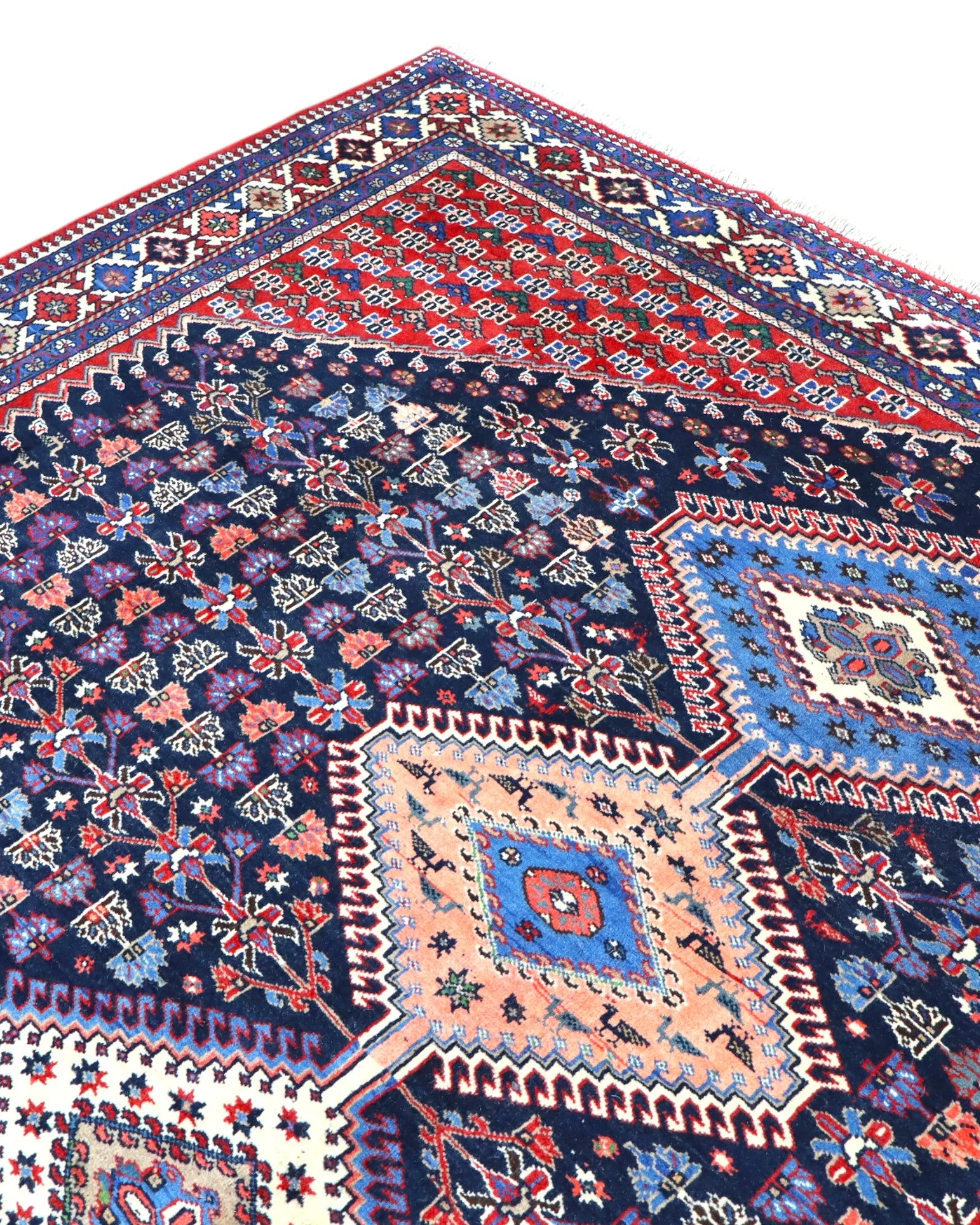 Perserteppich 346 × 265 cm aus Wolle, handgeknüpft