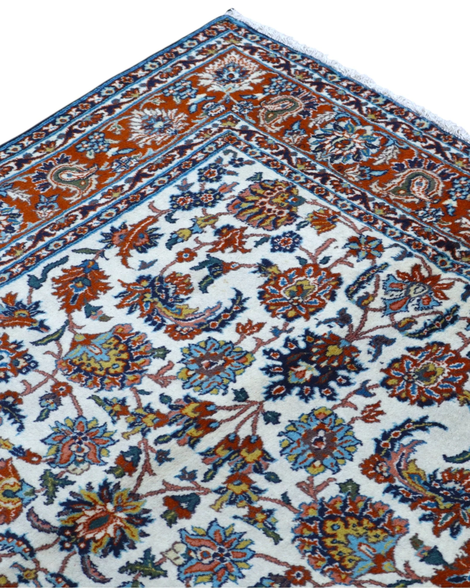 Isfahan Perserteppich aus Iran, 182 × 124 cm