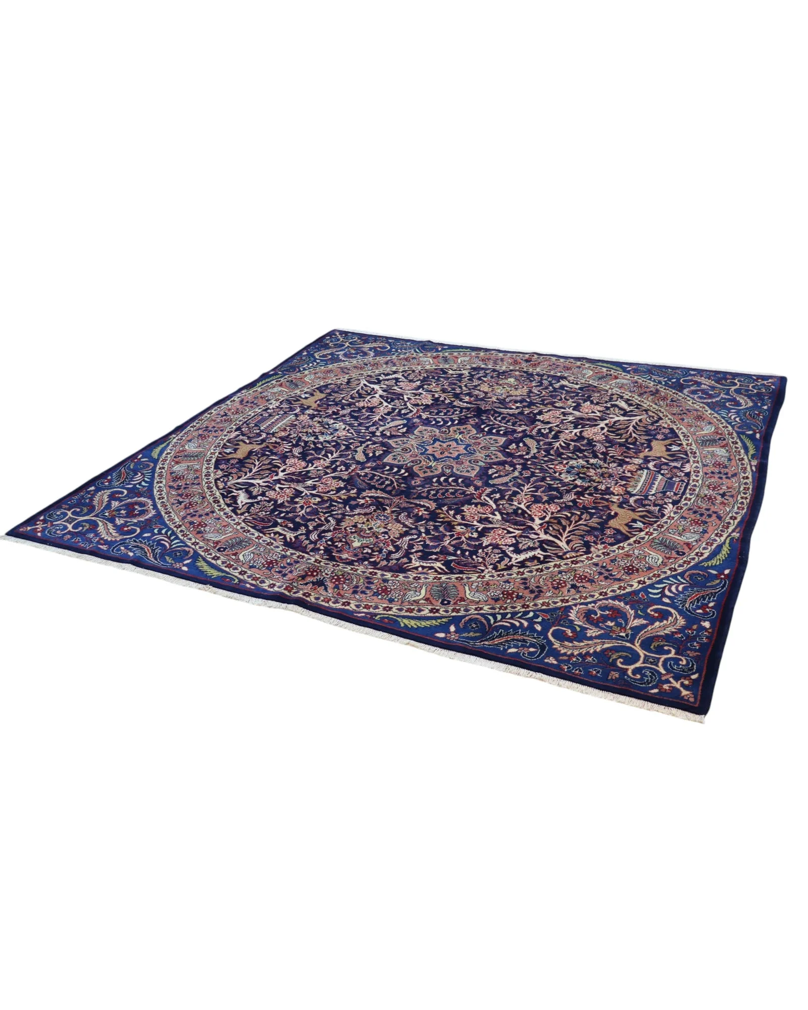 Kerman Perserteppich 261 × 264 cm aus Wolle, handgeknüpft