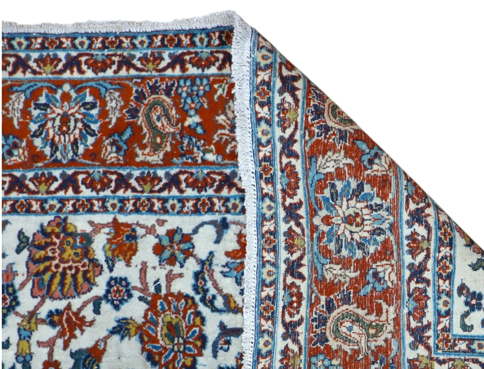Isfahan Perserteppich aus Iran, 182 × 124 cm