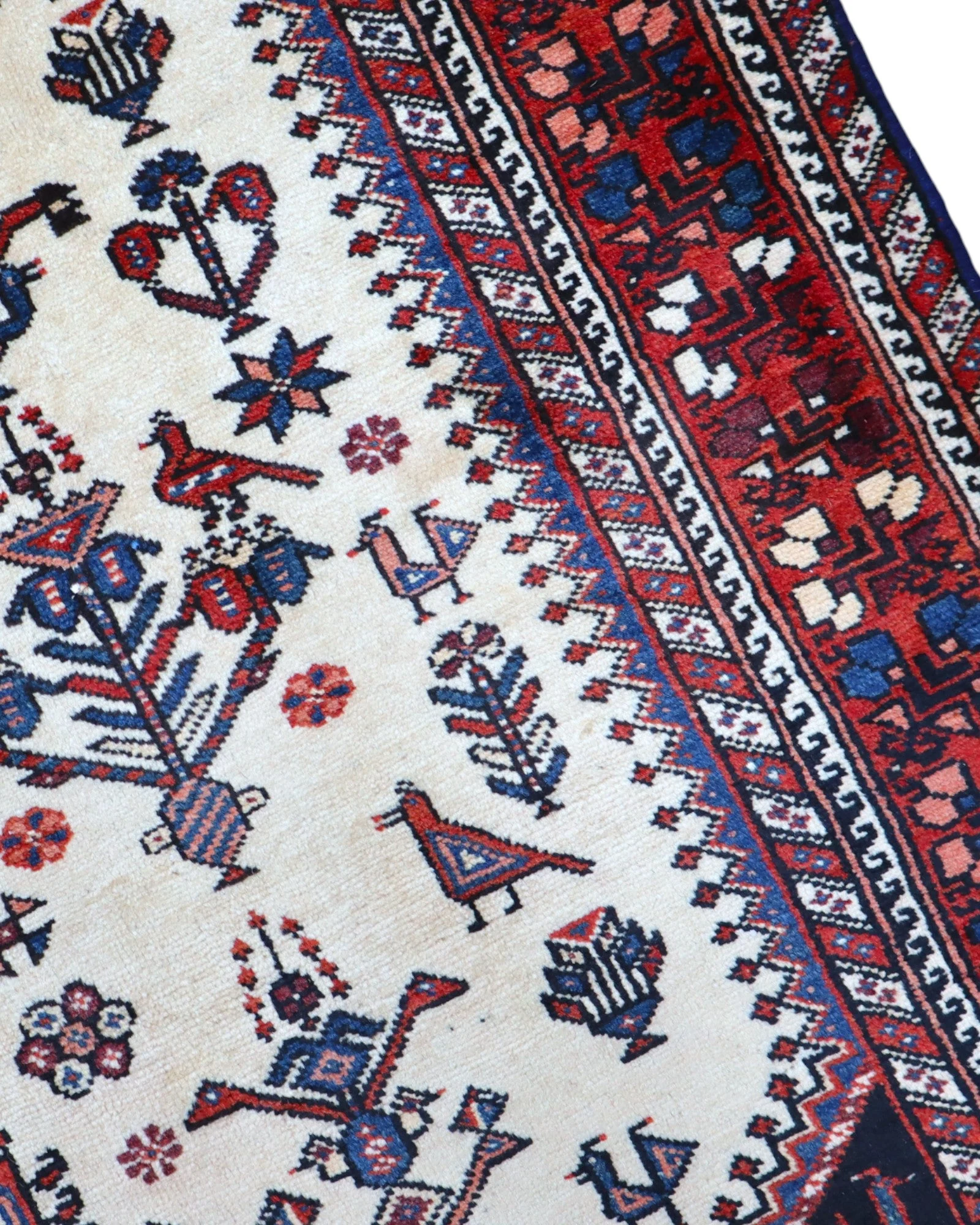 Perserteppich 241 × 135 cm aus Wolle, handgeknüpft